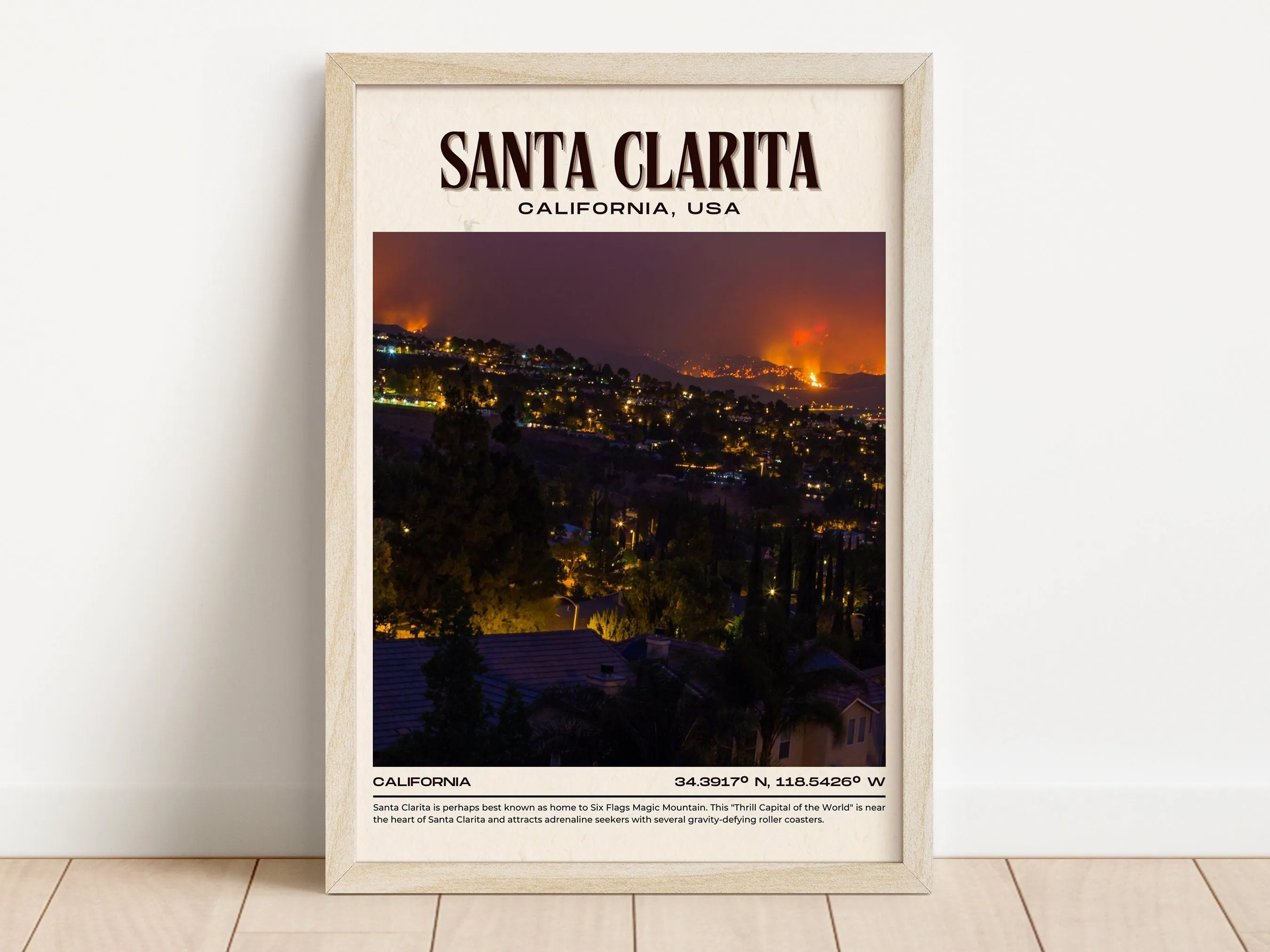 Santa Clarita Vintage Wall Art, California, USA