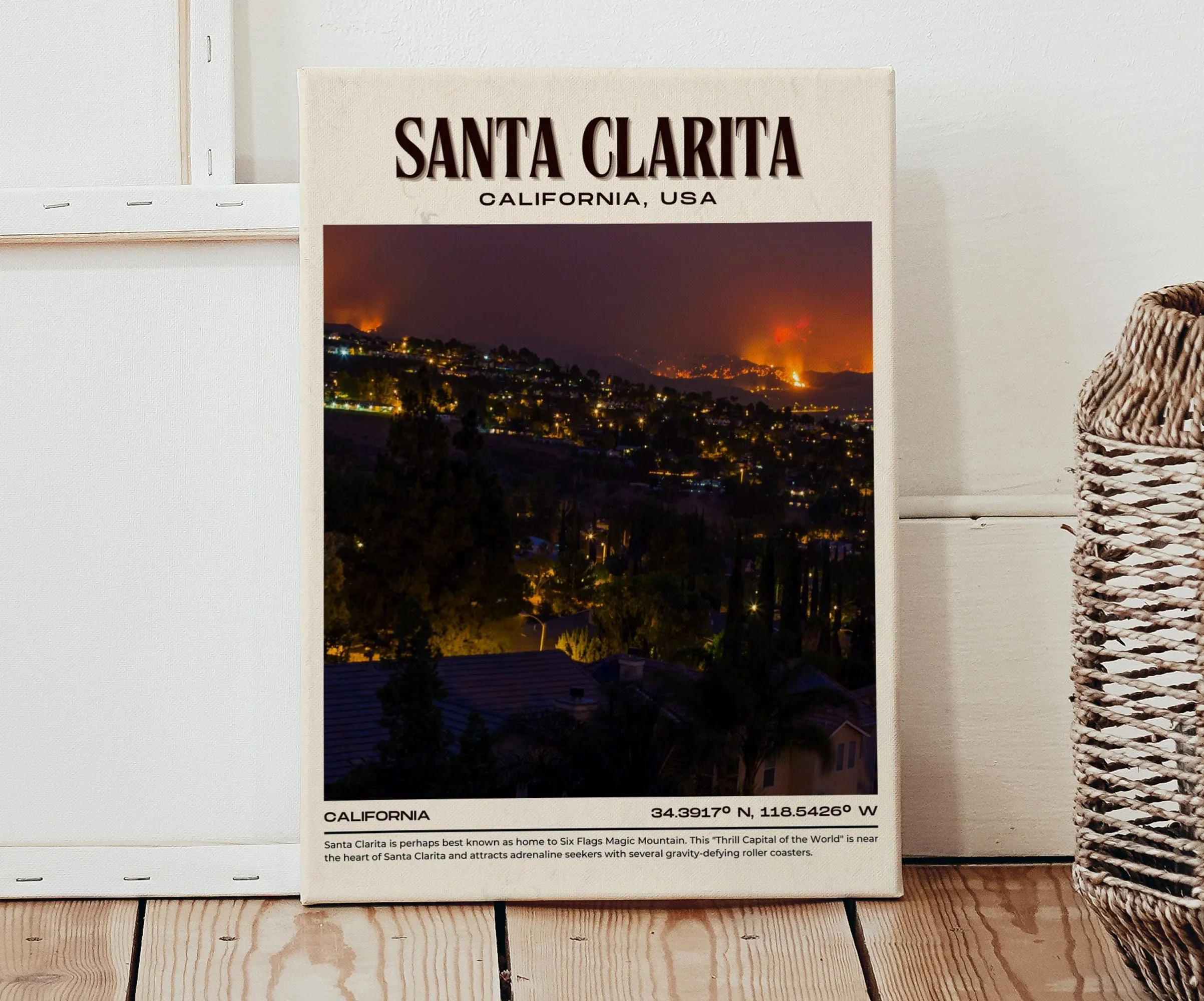 Santa Clarita Vintage Wall Art, California, USA