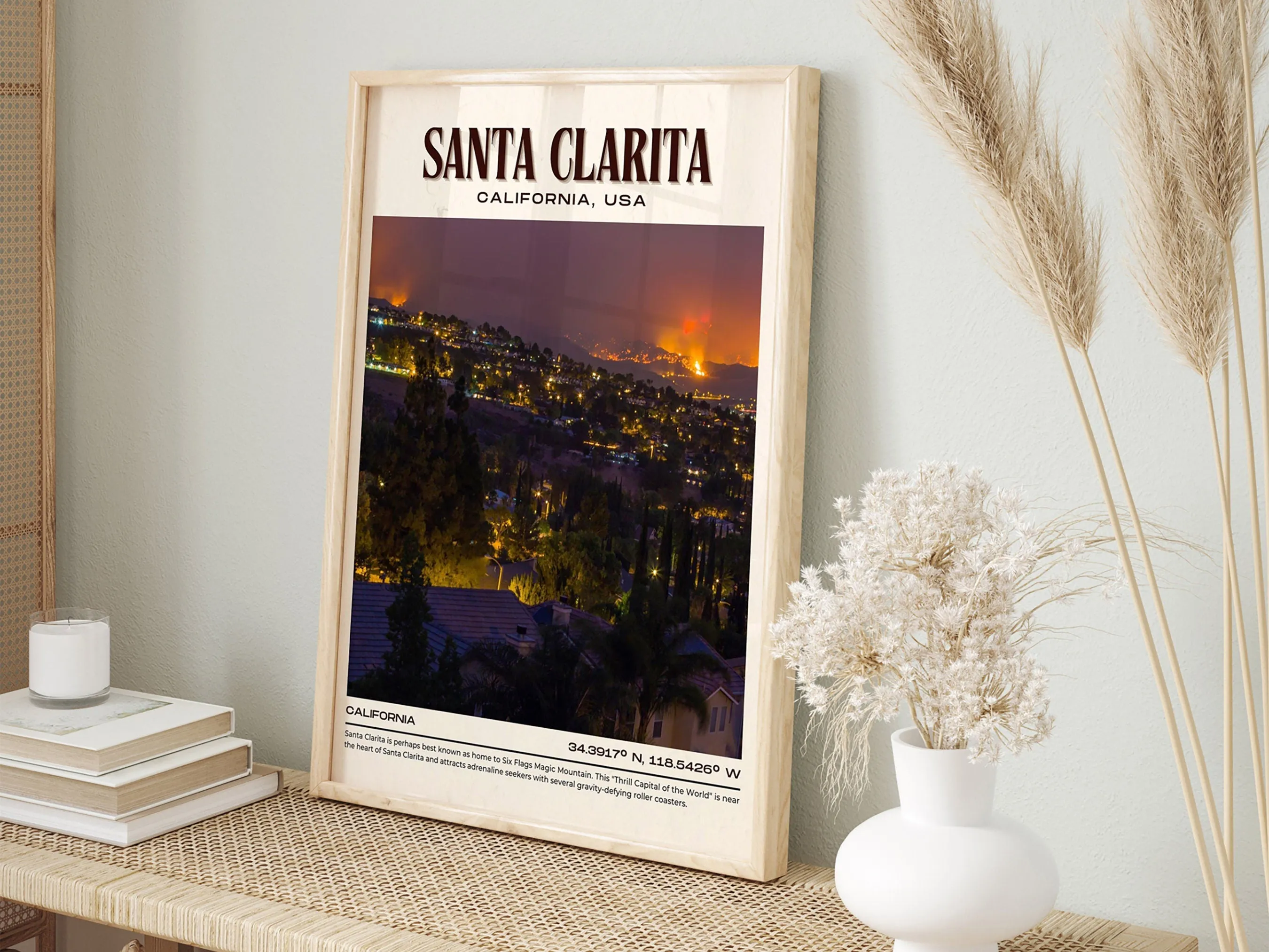 Santa Clarita Vintage Wall Art, California, USA