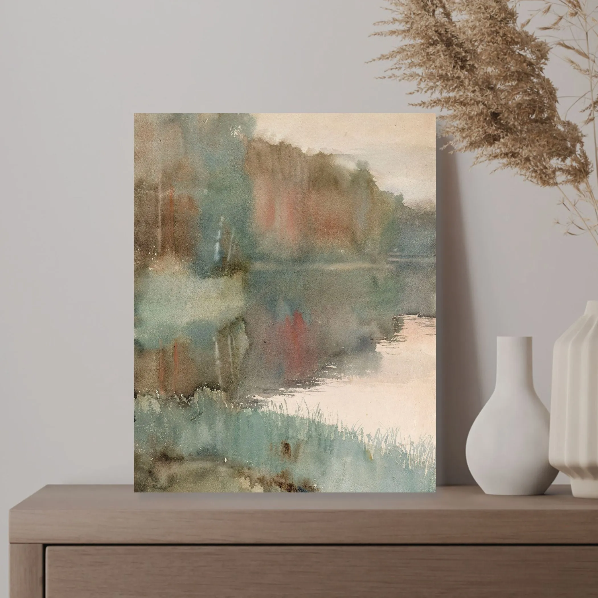 Seashore in Autumn: Canvas Wall Art