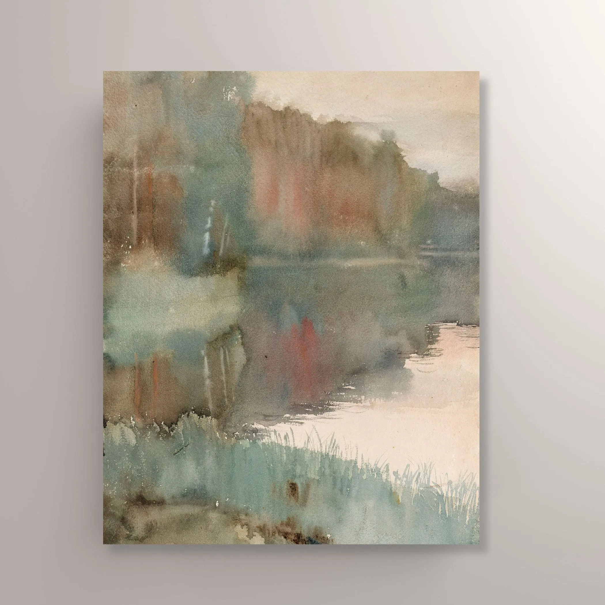 Seashore in Autumn: Canvas Wall Art