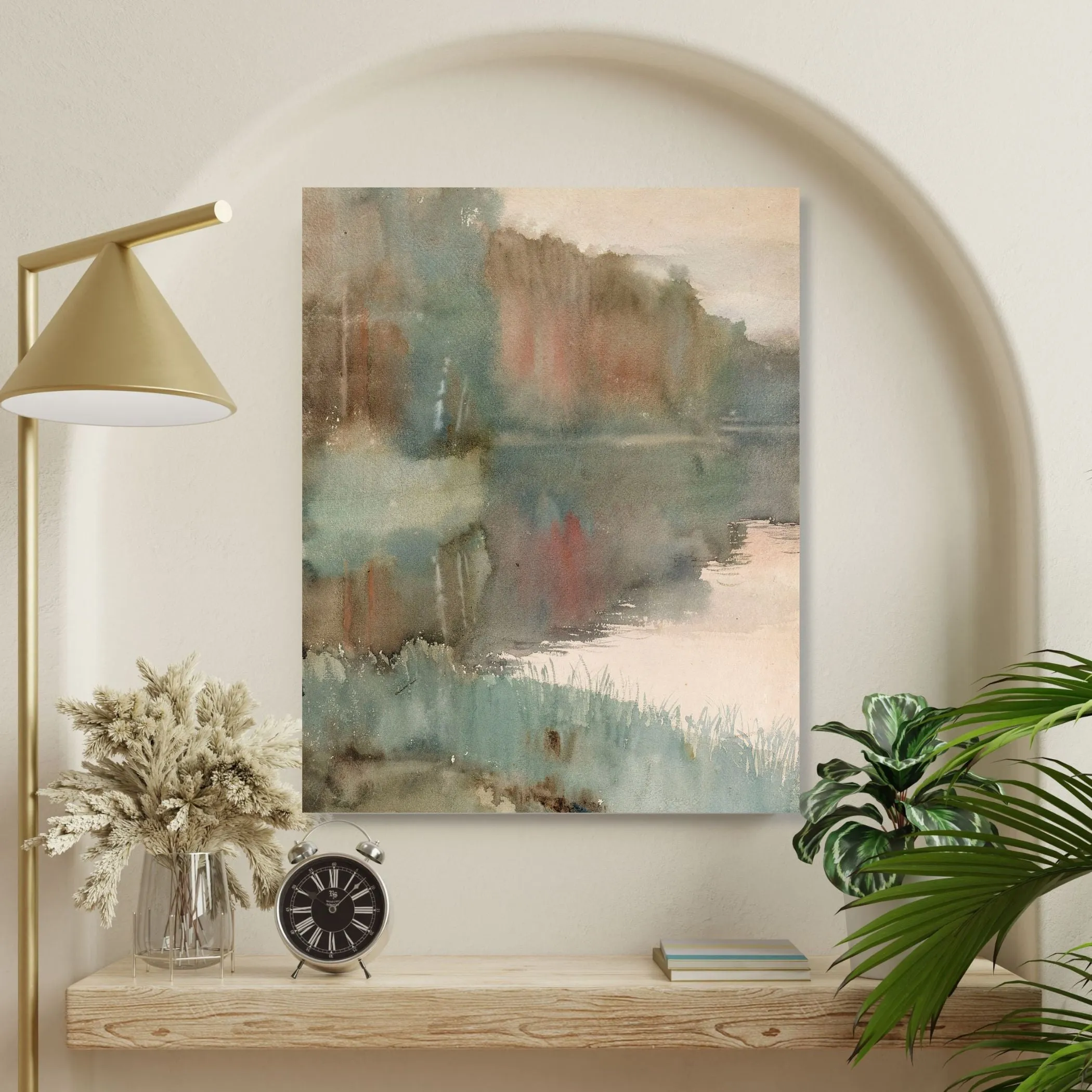 Seashore in Autumn: Canvas Wall Art