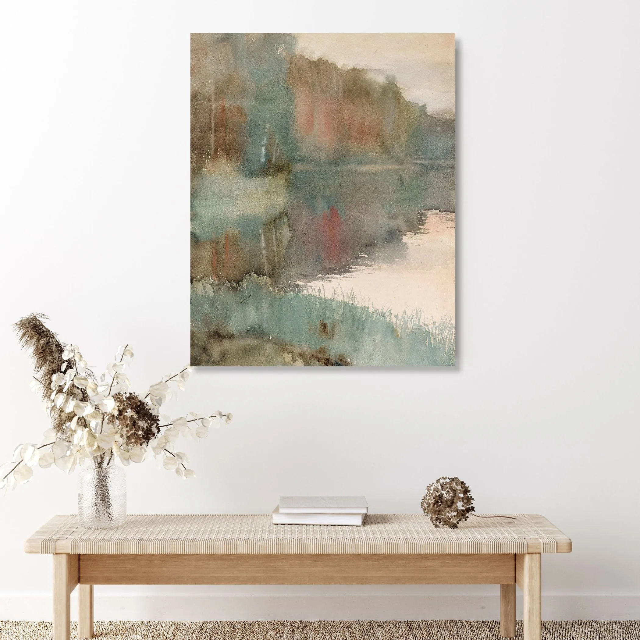 Seashore in Autumn: Canvas Wall Art