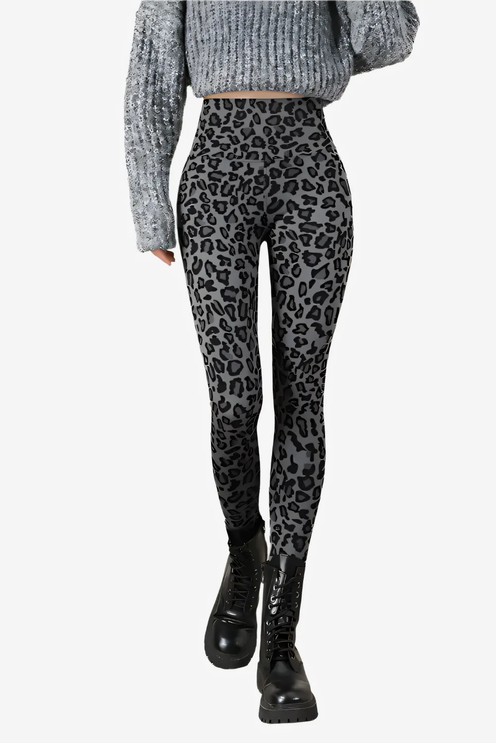 Sharkskin Leopard Luxe Leggings