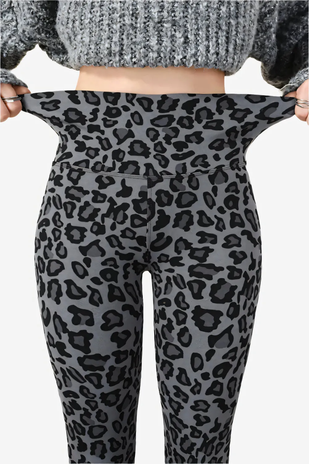 Sharkskin Leopard Luxe Leggings