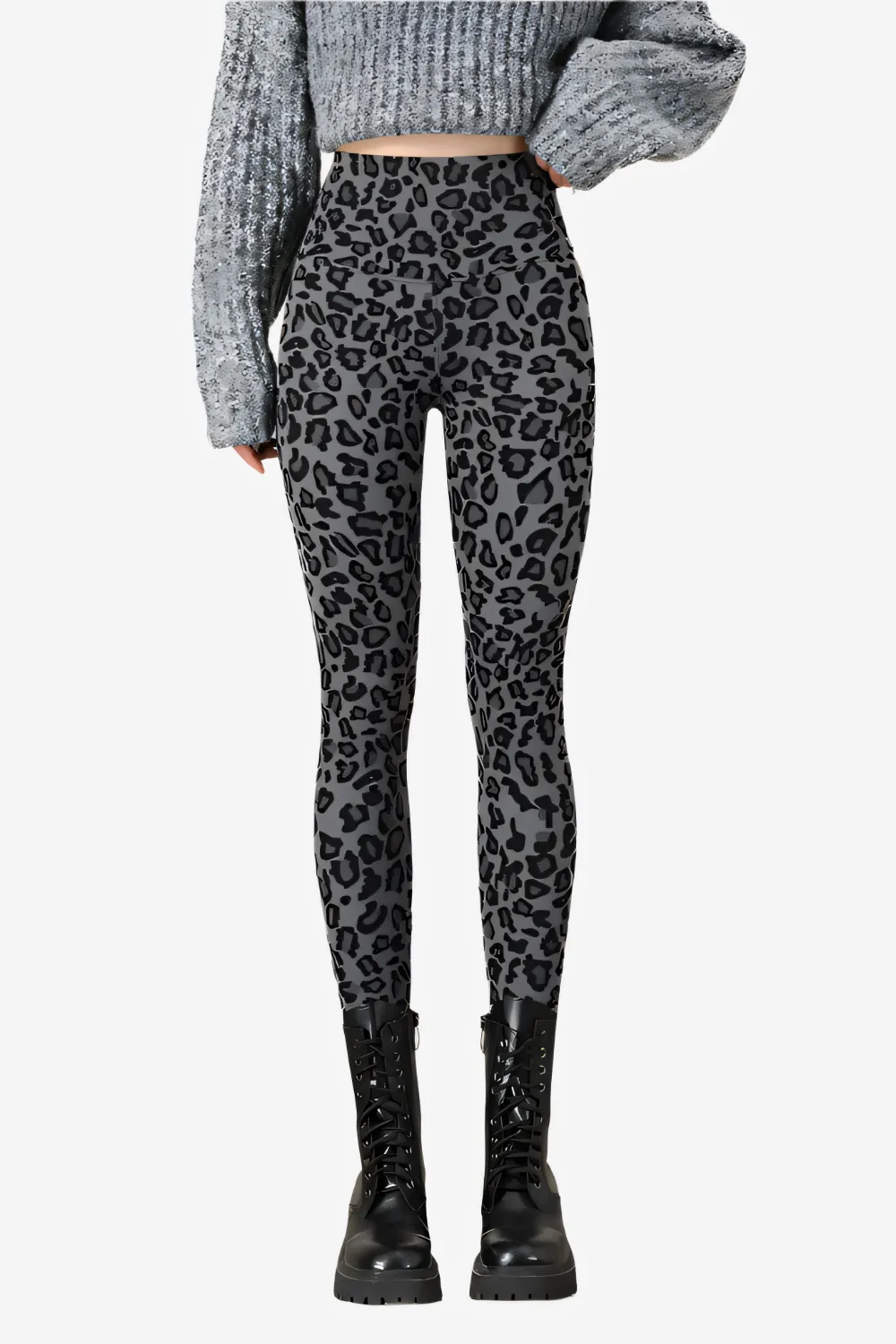Sharkskin Leopard Luxe Leggings