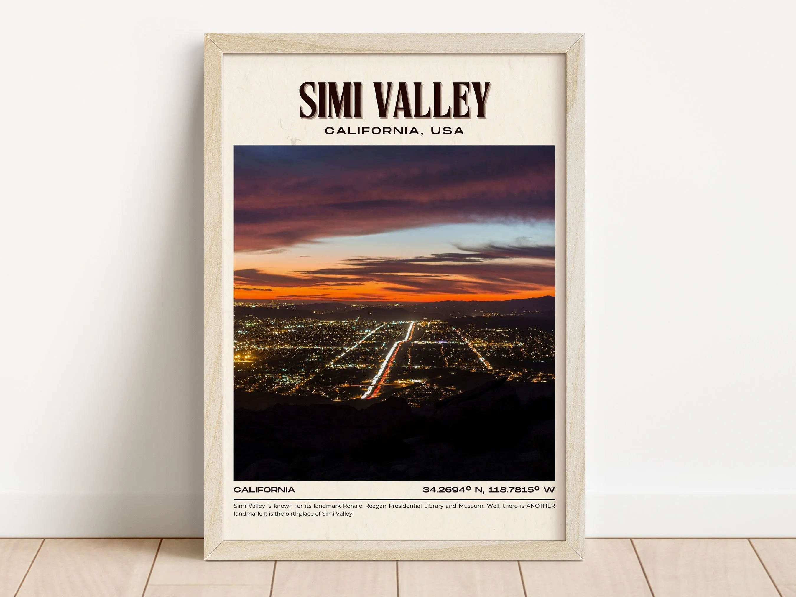 Simi Valley Vintage Wall Art, California, USA
