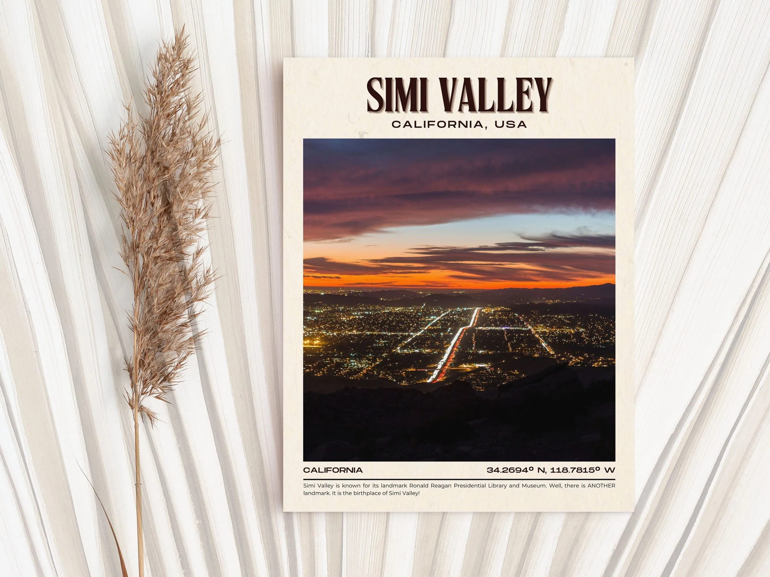 Simi Valley Vintage Wall Art, California, USA