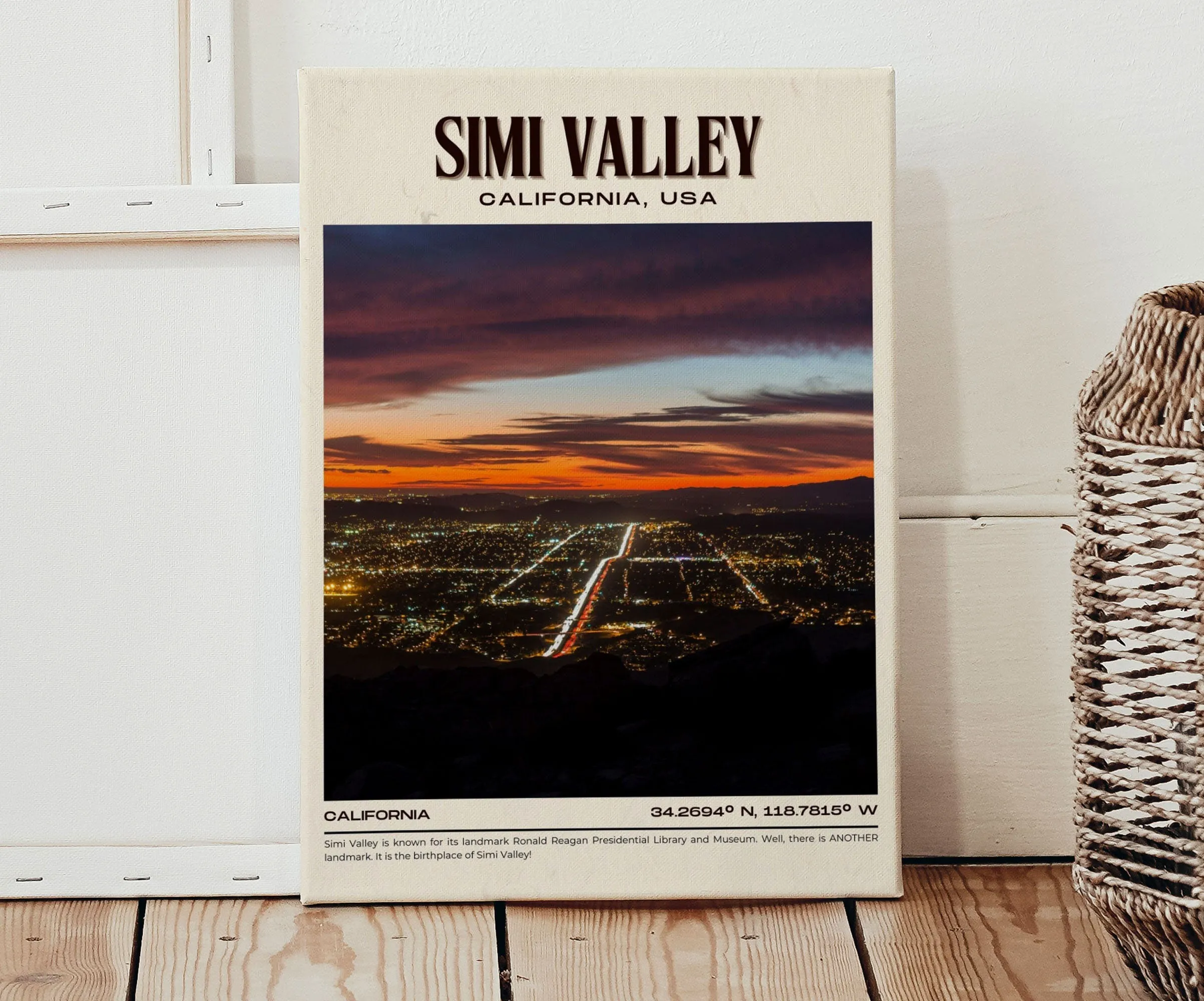 Simi Valley Vintage Wall Art, California, USA