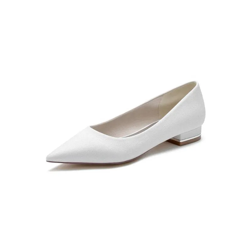 Simple Sequin Pointed Toe Flats