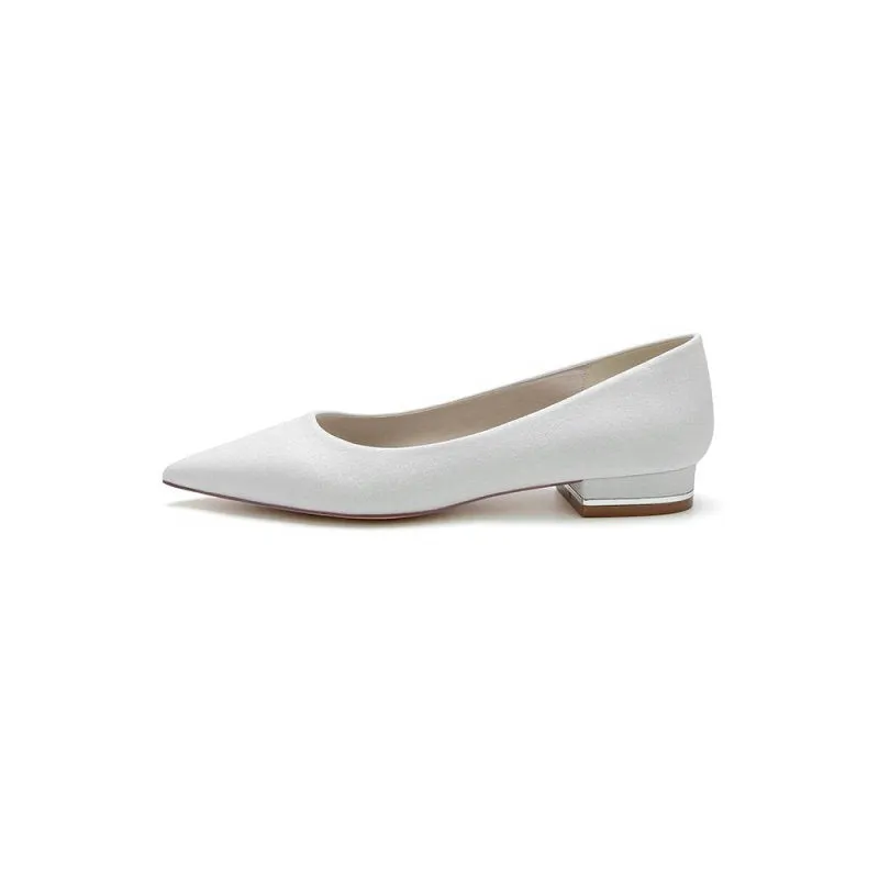 Simple Sequin Pointed Toe Flats