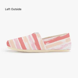 Slip On Canvas Striped Hippie Shoes