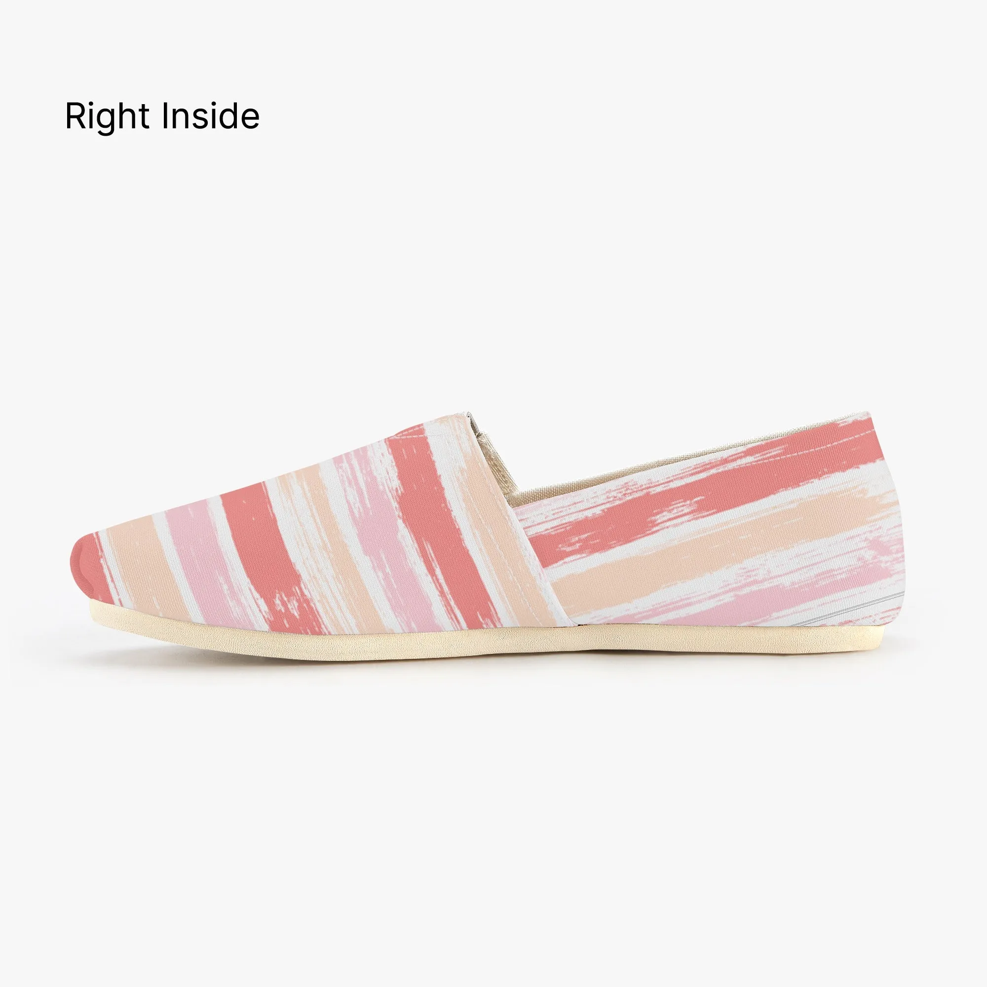 Slip On Canvas Striped Hippie Shoes