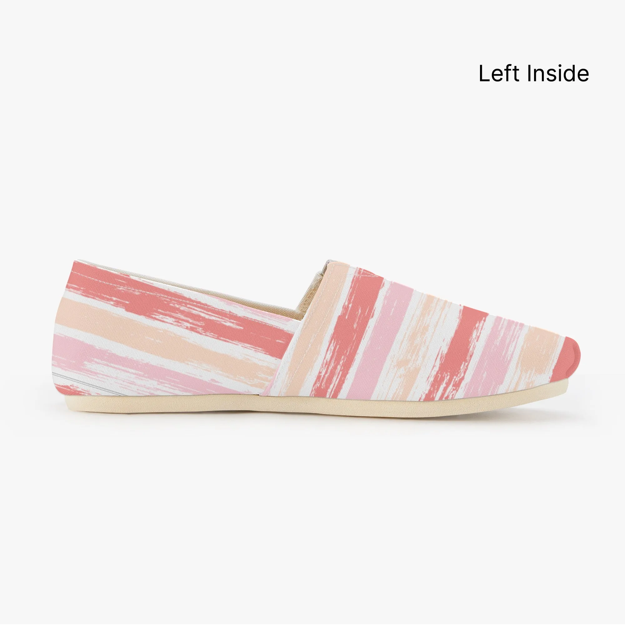 Slip On Canvas Striped Hippie Shoes