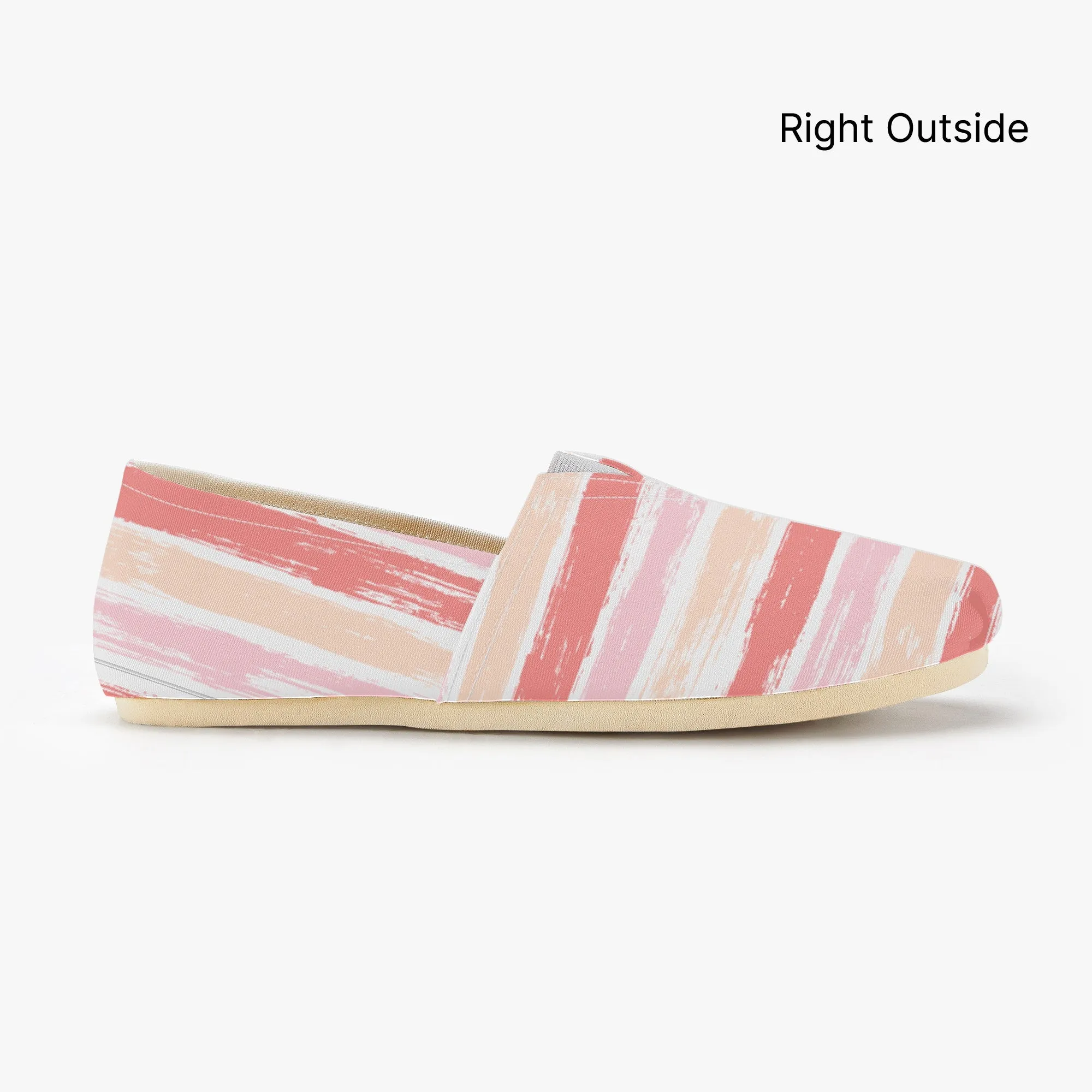 Slip On Canvas Striped Hippie Shoes