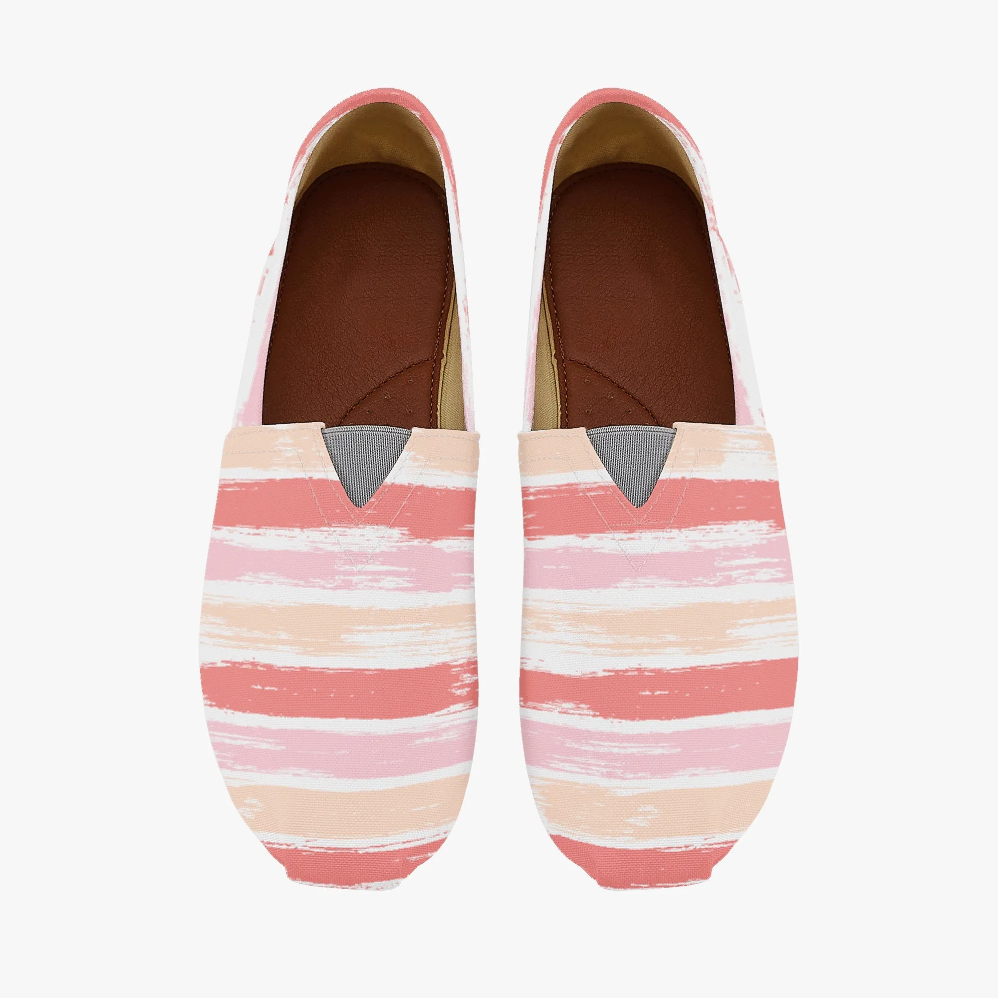 Slip On Canvas Striped Hippie Shoes