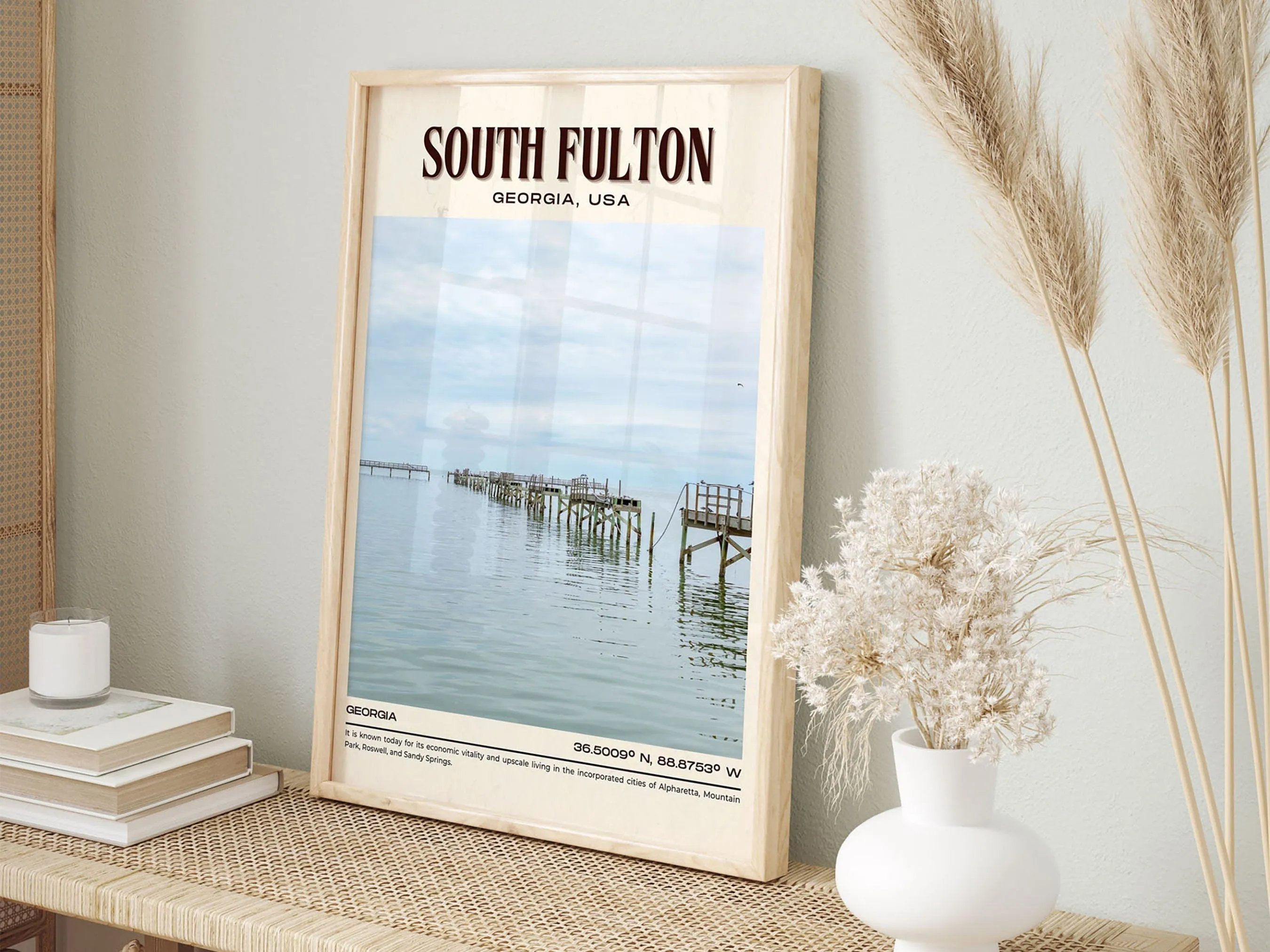 South Fulton Vintage Wall Art, Georgia, USA