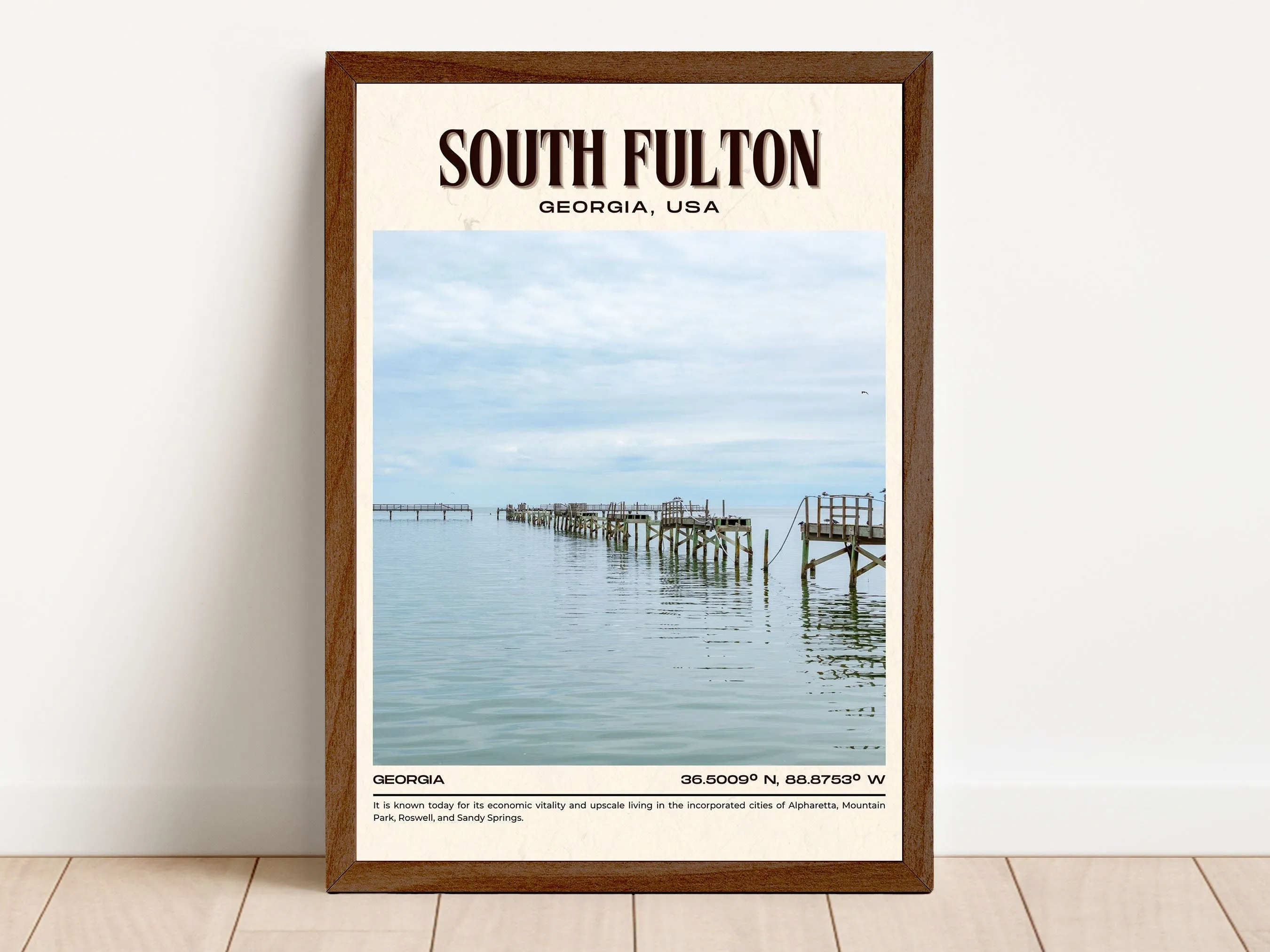 South Fulton Vintage Wall Art, Georgia, USA