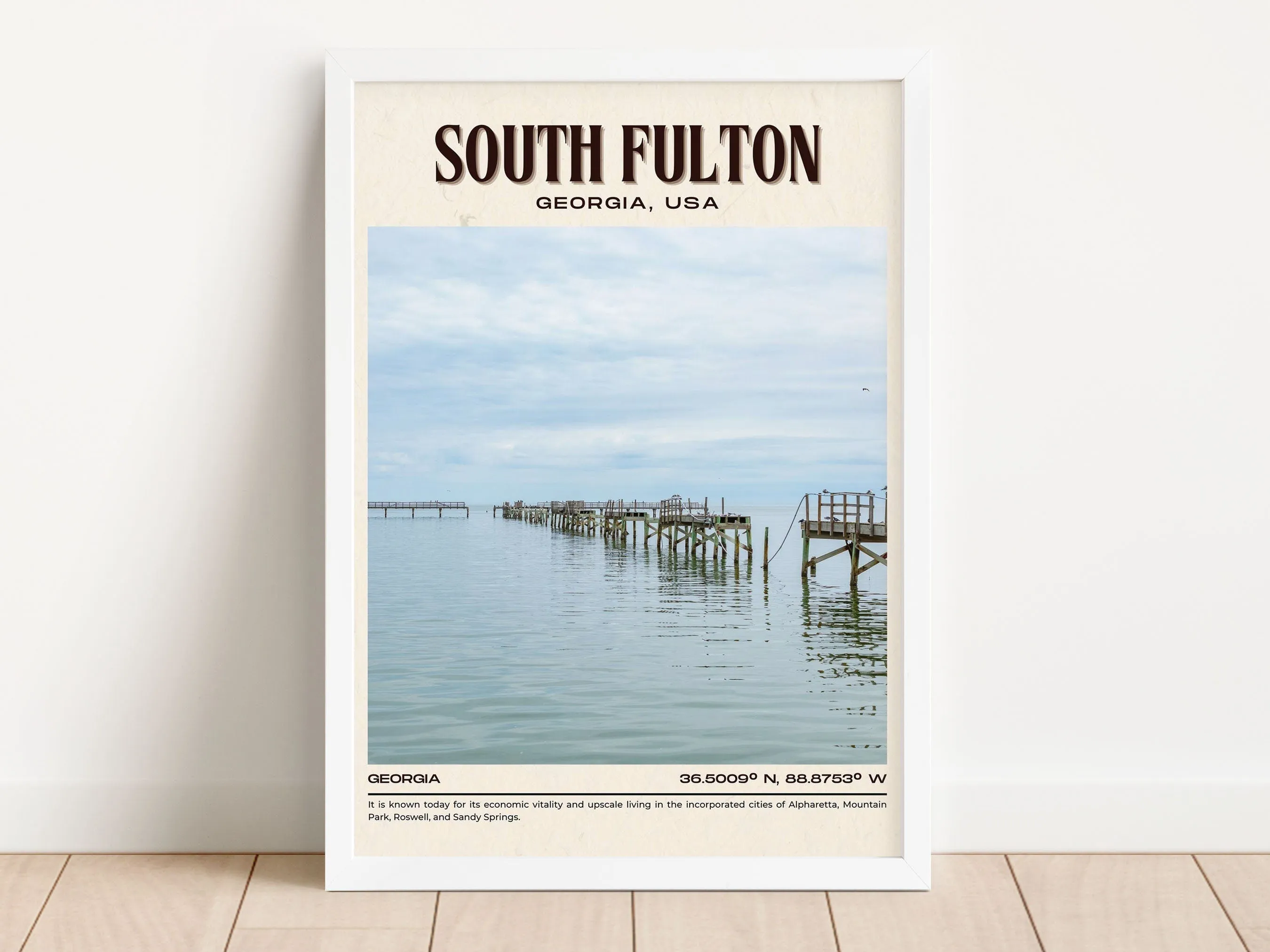 South Fulton Vintage Wall Art, Georgia, USA