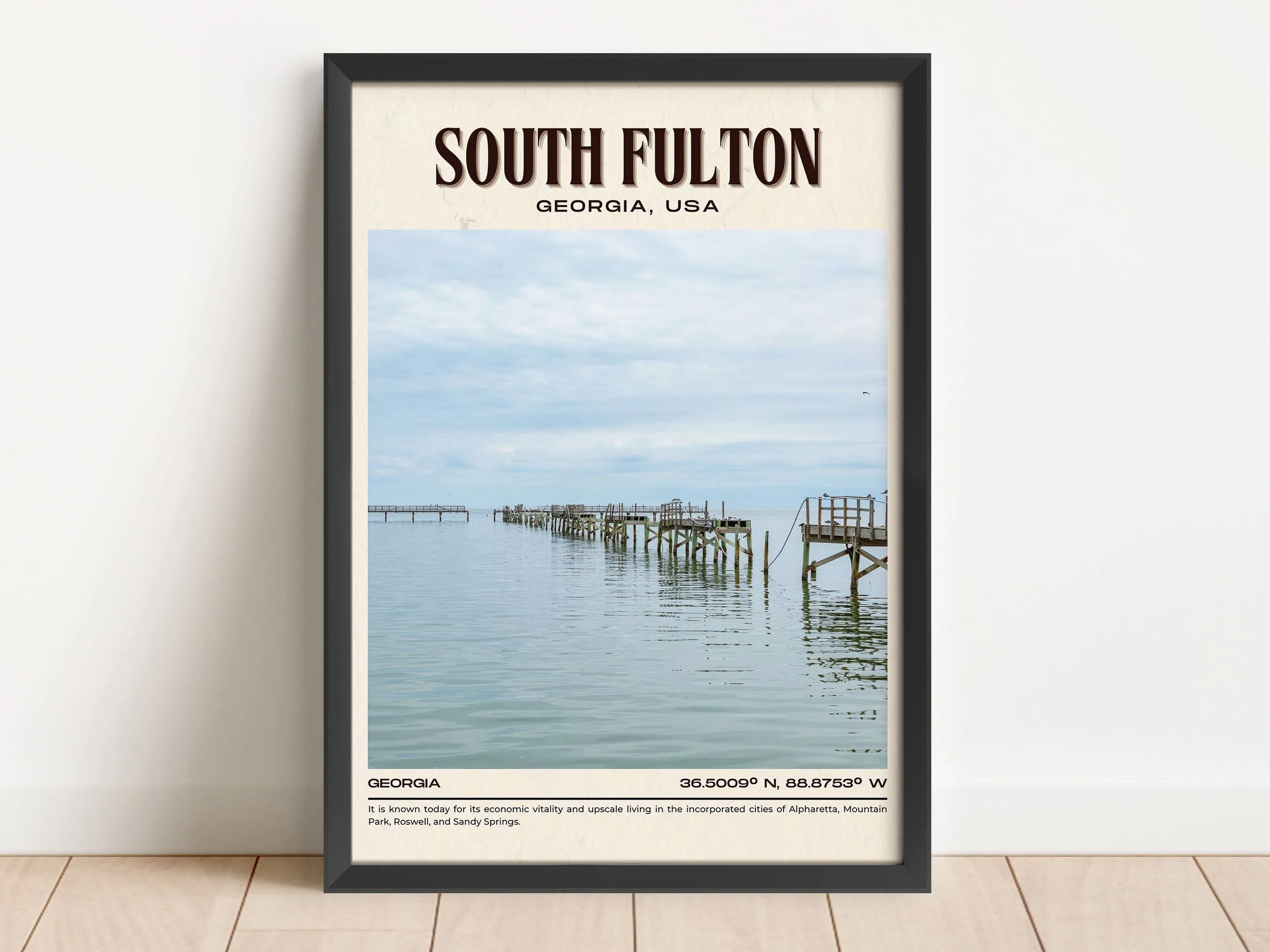 South Fulton Vintage Wall Art, Georgia, USA