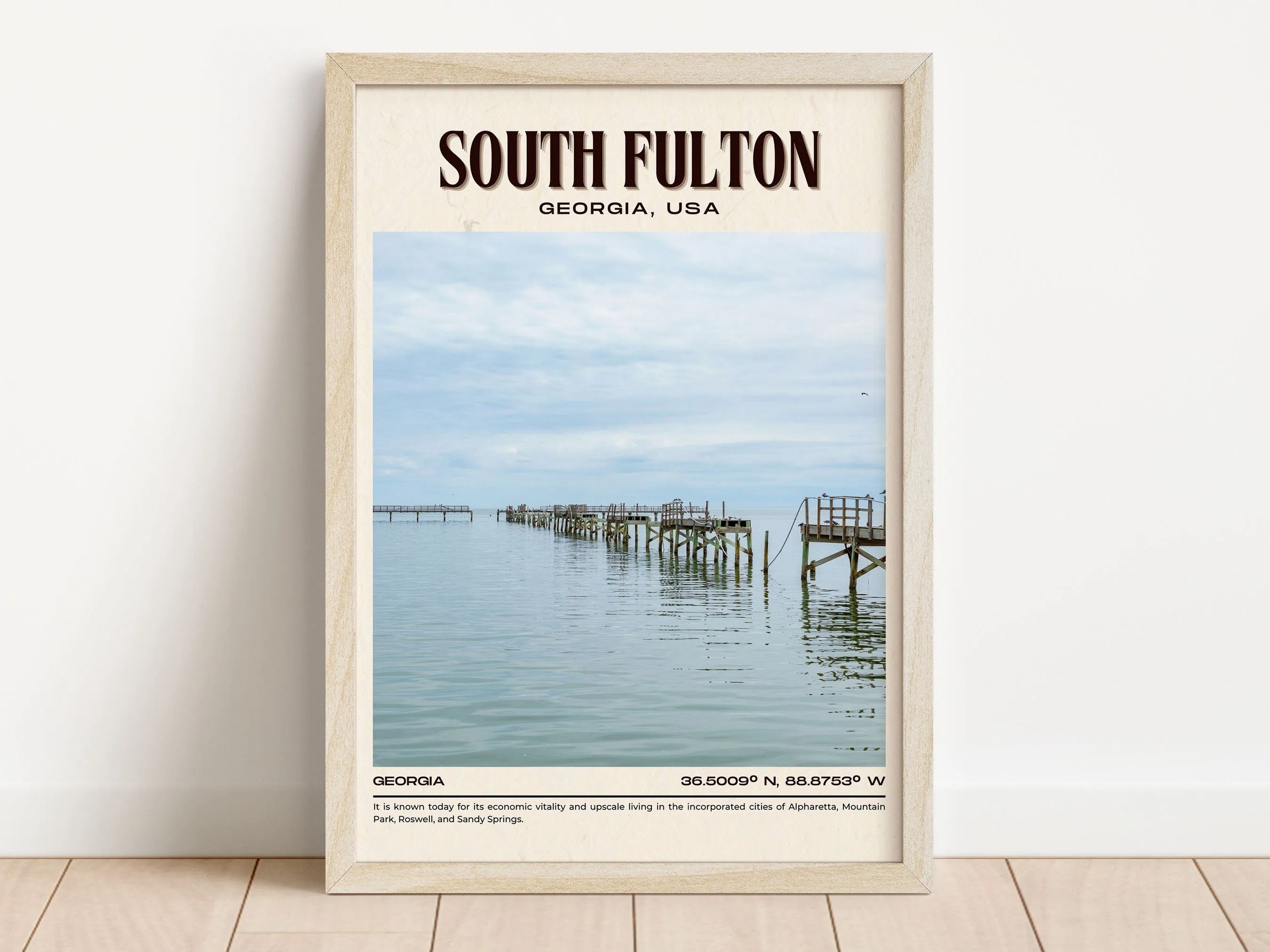 South Fulton Vintage Wall Art, Georgia, USA