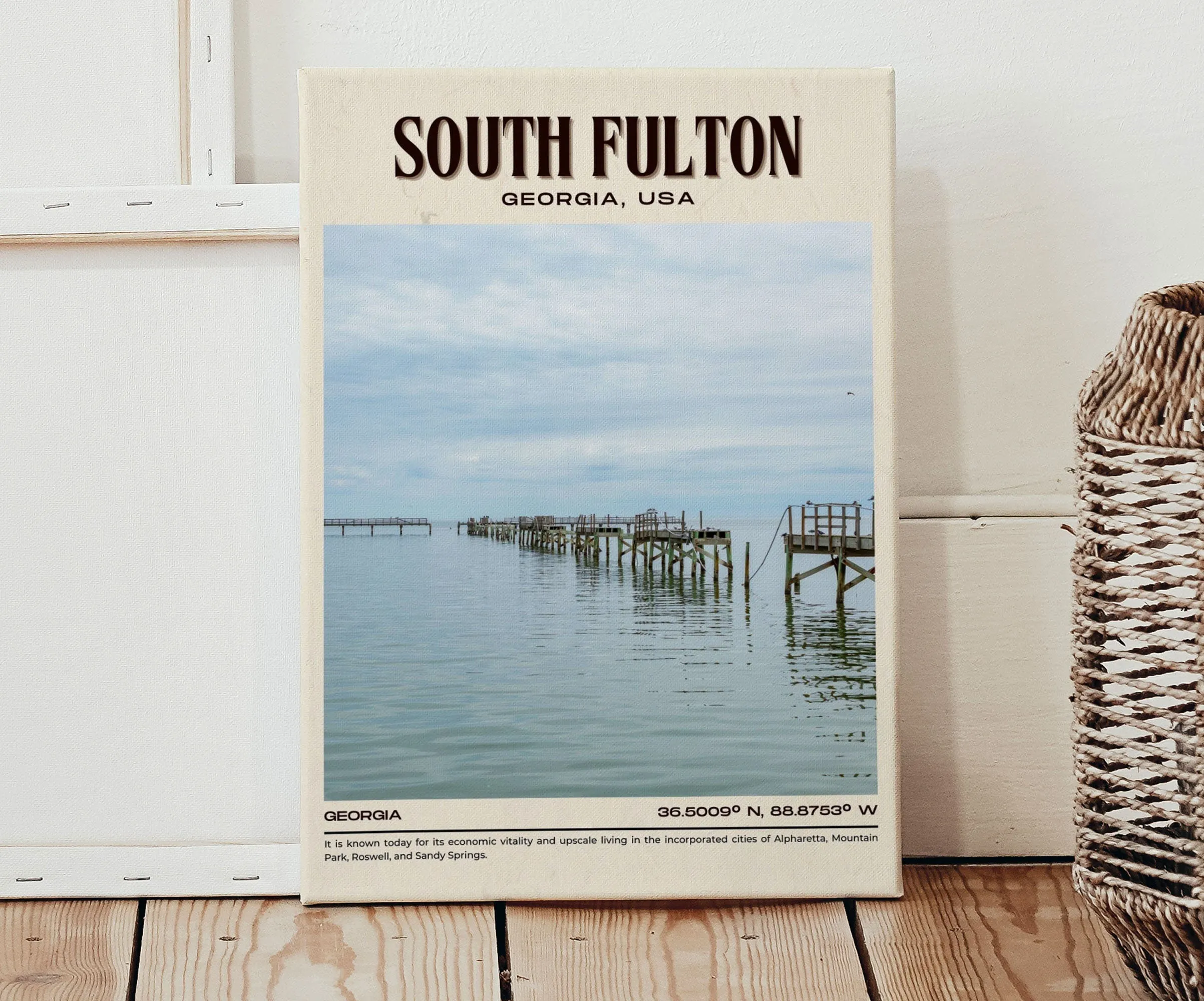 South Fulton Vintage Wall Art, Georgia, USA