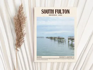 South Fulton Vintage Wall Art, Georgia, USA
