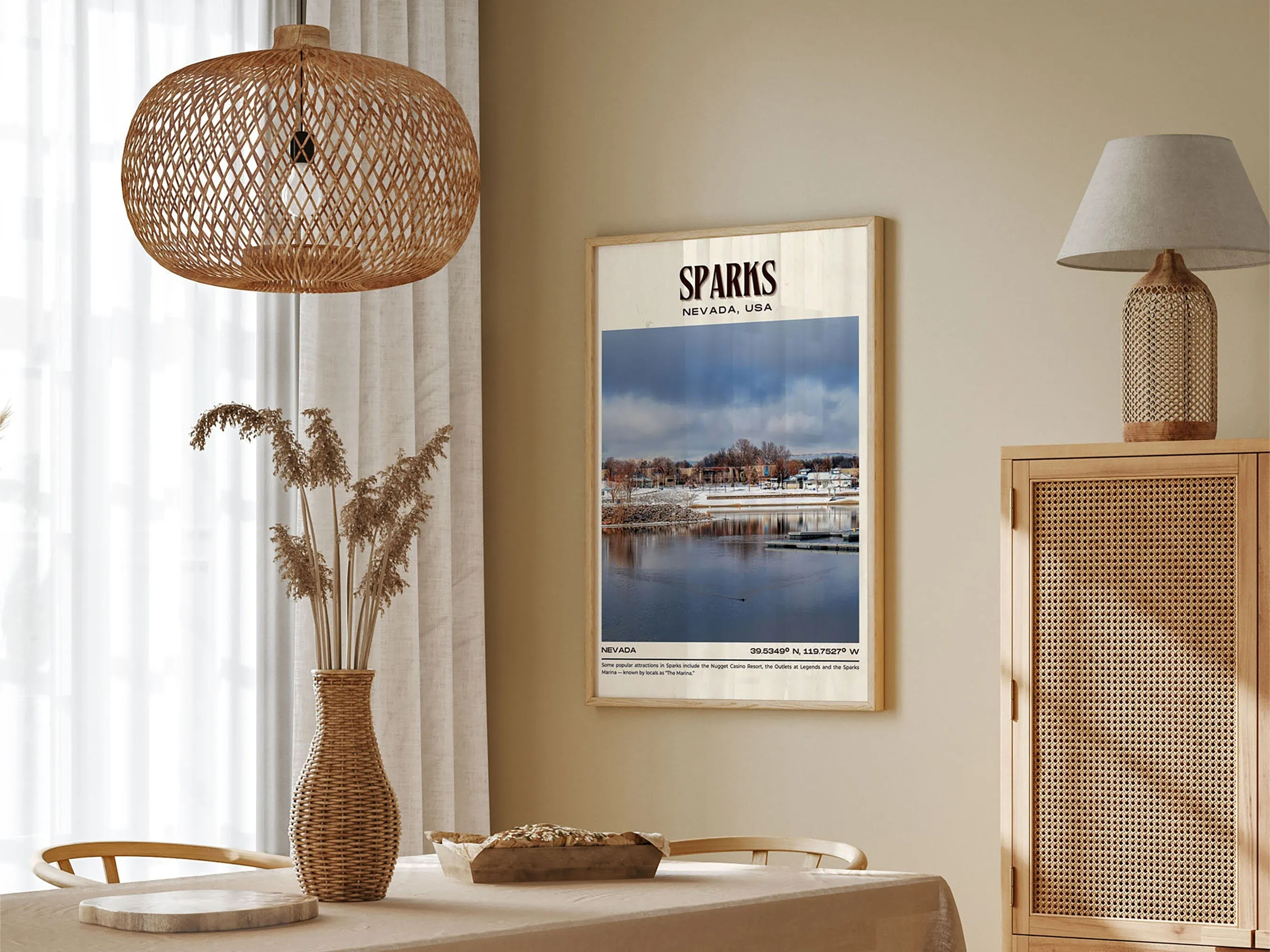Sparks Vintage Wall Art, Nevada, USA
