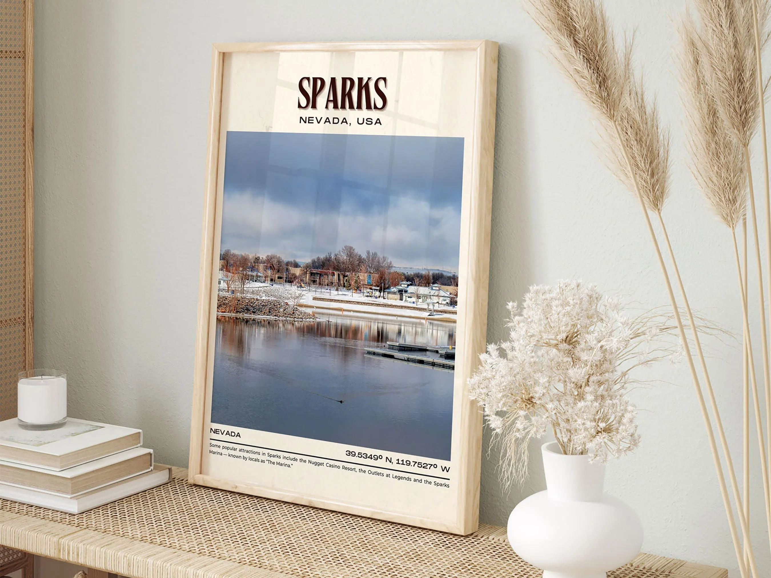 Sparks Vintage Wall Art, Nevada, USA