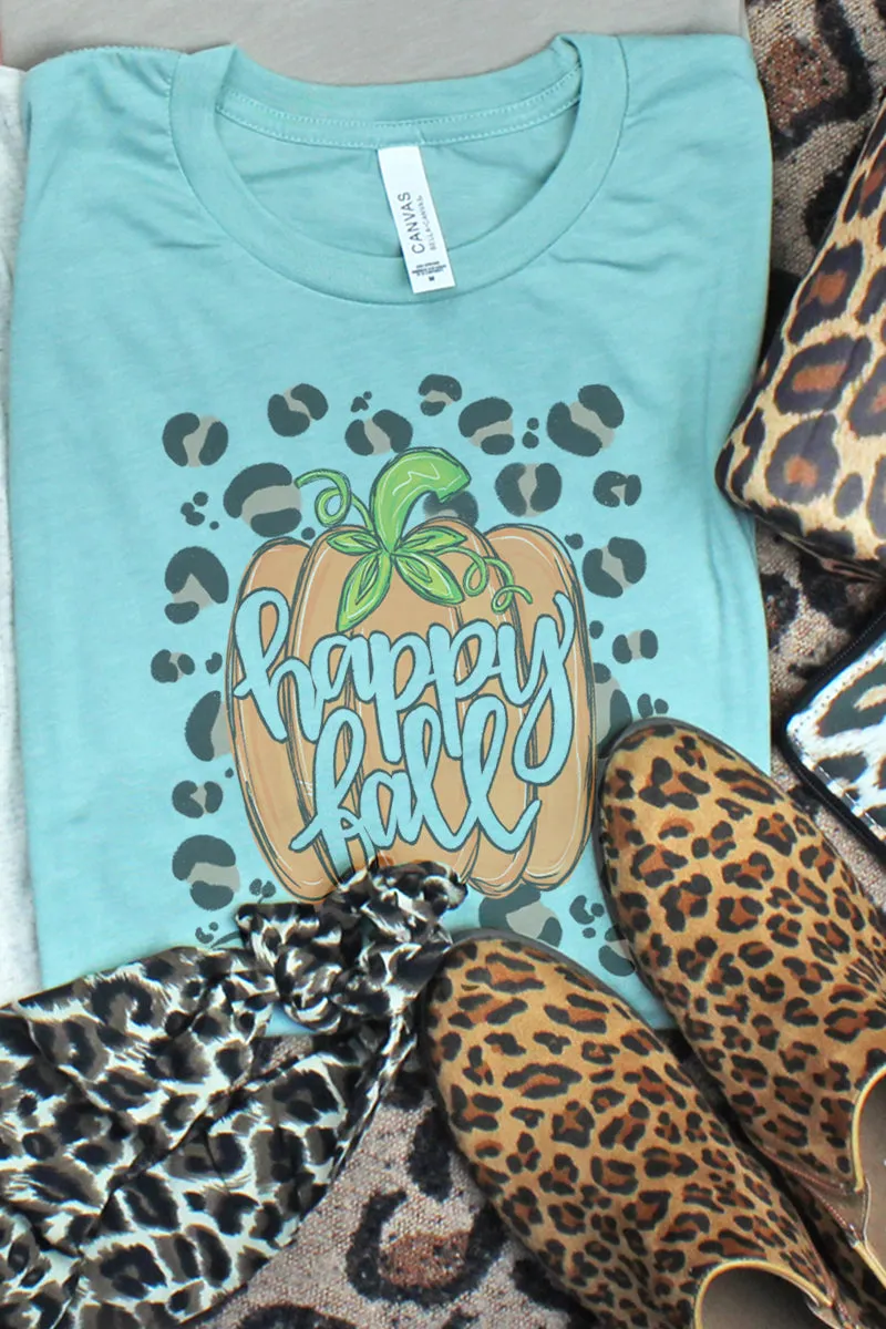 Spots Happy Fall Pumpkin Tri-Blend Short Sleeve Tee