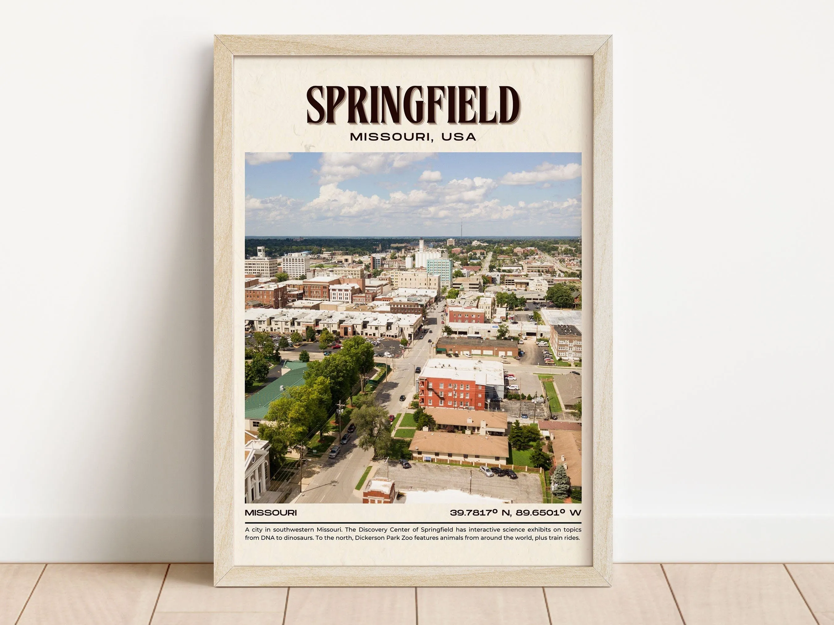 Springfield Vintage Wall Art, Missouri, USA