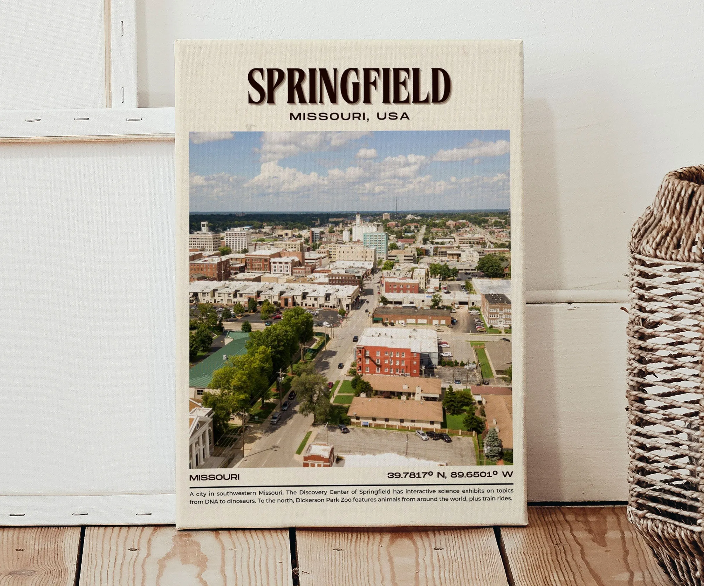 Springfield Vintage Wall Art, Missouri, USA