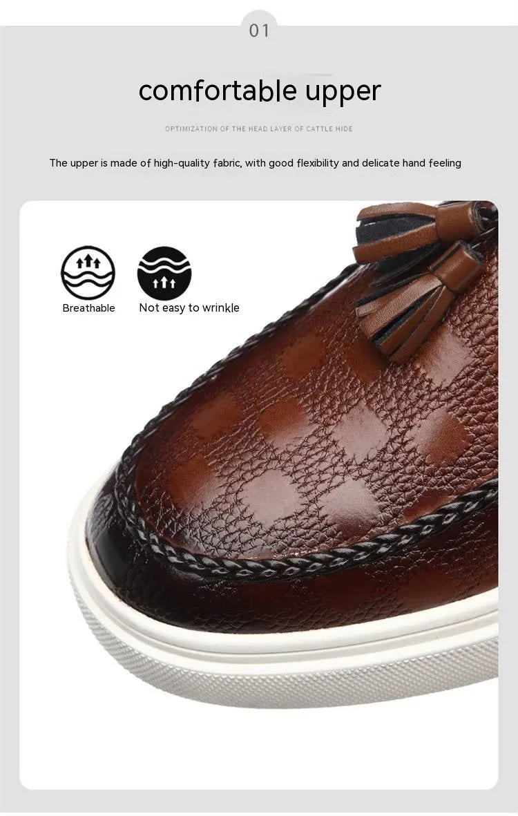 Step into Style with British Korean Tassel Casual Versatile Sneakers