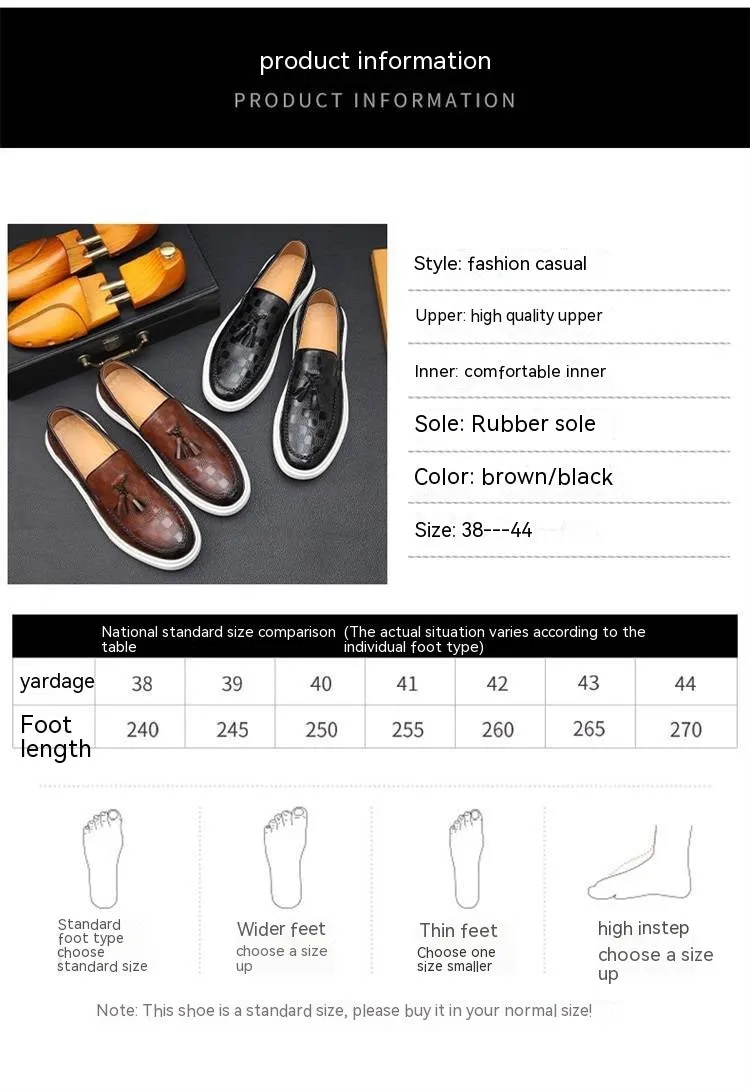Step into Style with British Korean Tassel Casual Versatile Sneakers