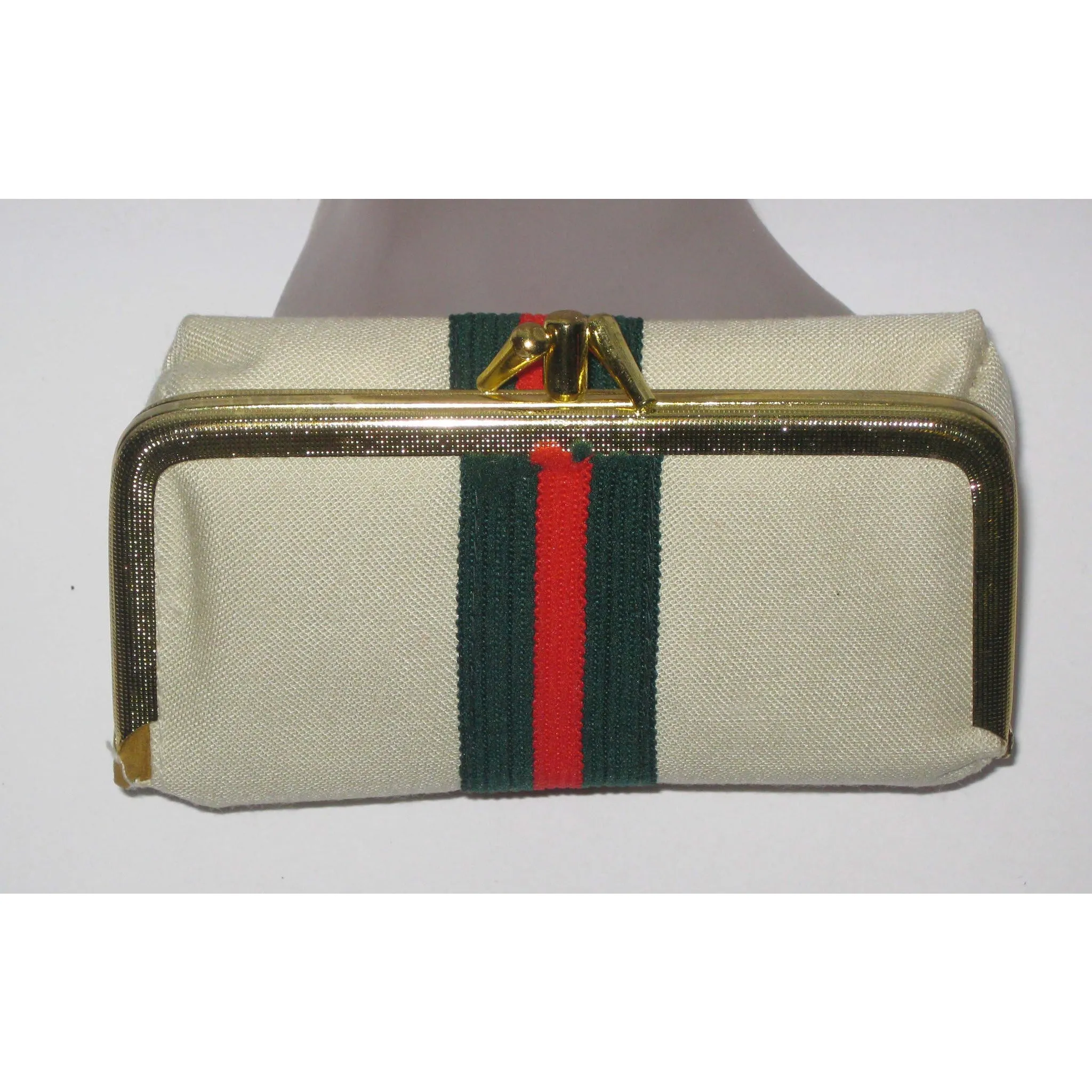 Striped Canvas All-n-One Coin Purse