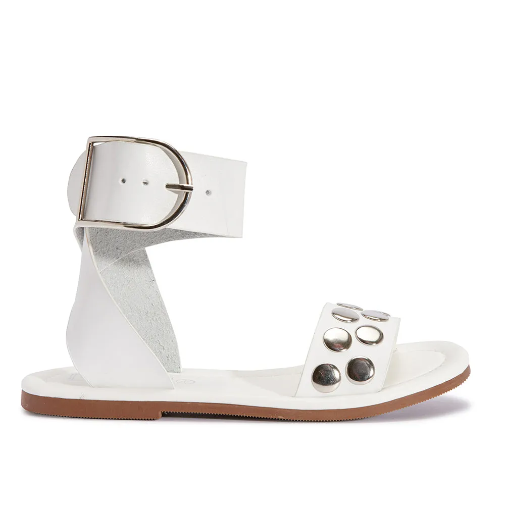 Studded flat sandal