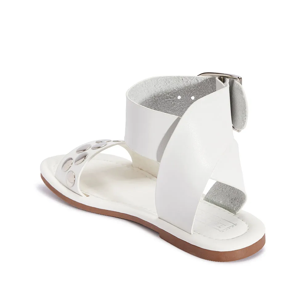 Studded flat sandal