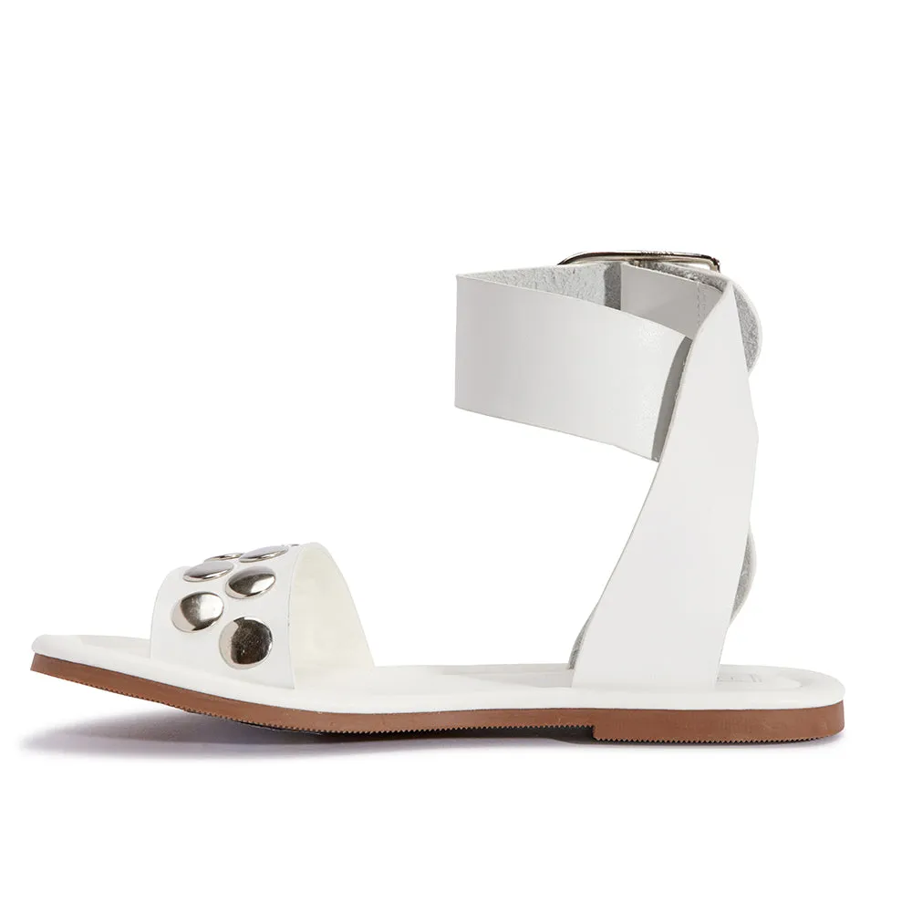 Studded flat sandal