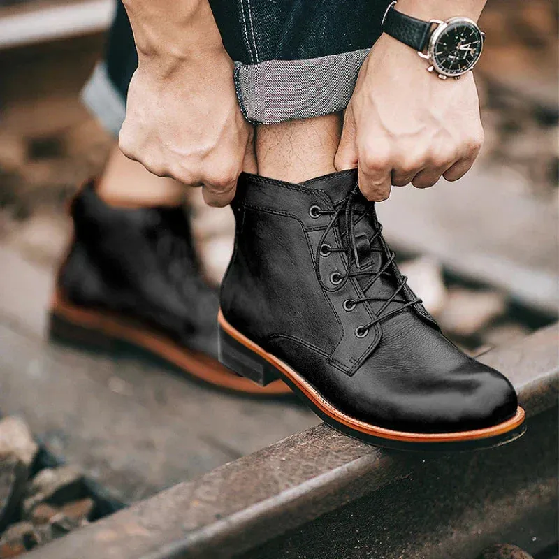 Stylish Leather Boots for Men by Hunter™