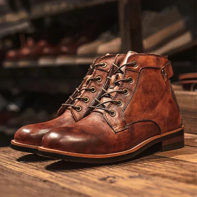 Stylish Leather Boots for Men by Hunter™