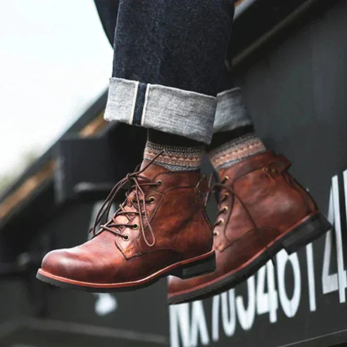 Stylish Leather Boots for Men by Hunter™