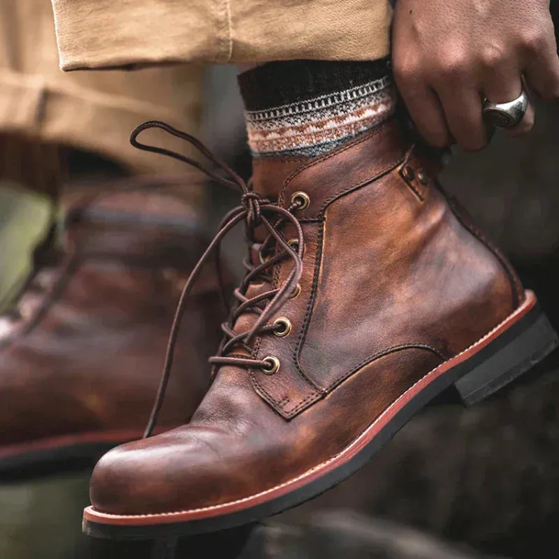 Stylish Leather Boots for Men by Hunter™