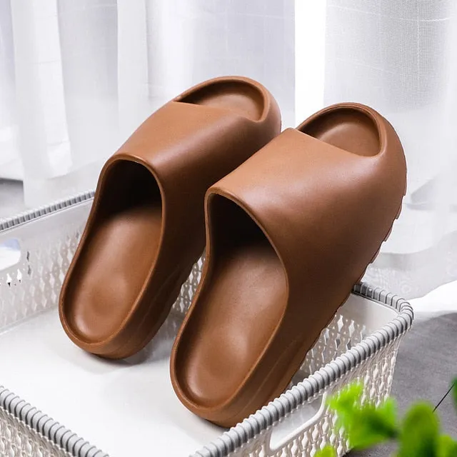 Summer Slippers Men Women Indoor Eva 2020 Cool Soft Bottom Sandals Trend Unisex Slides Light Beach Shoes Slippers Home  35-46