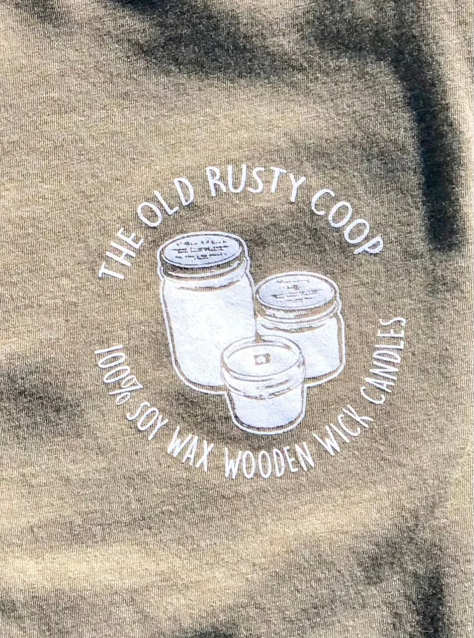 Super Soft Short Sleeve Olive The Old Rusty Coop T-shirt