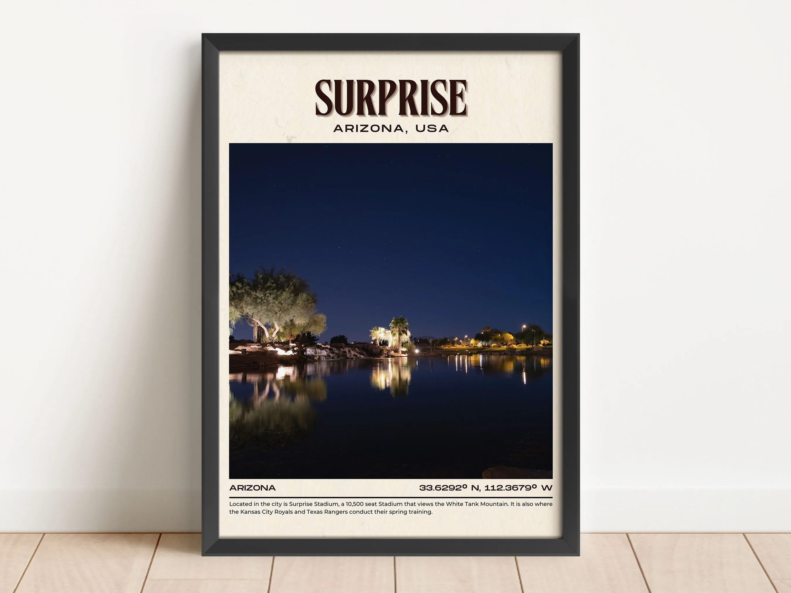 Surprise Vintage Wall Art, Arizona, USA