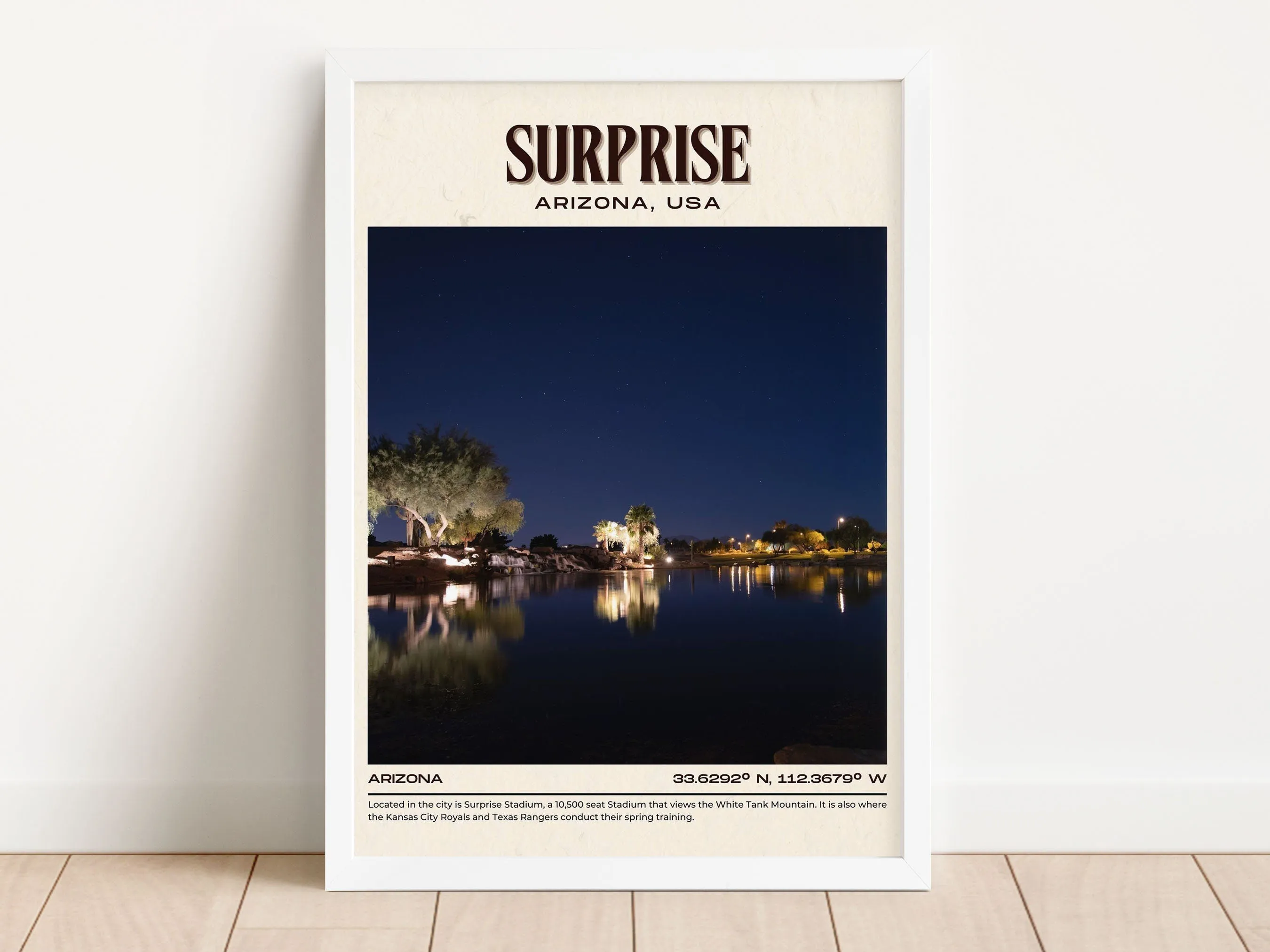 Surprise Vintage Wall Art, Arizona, USA