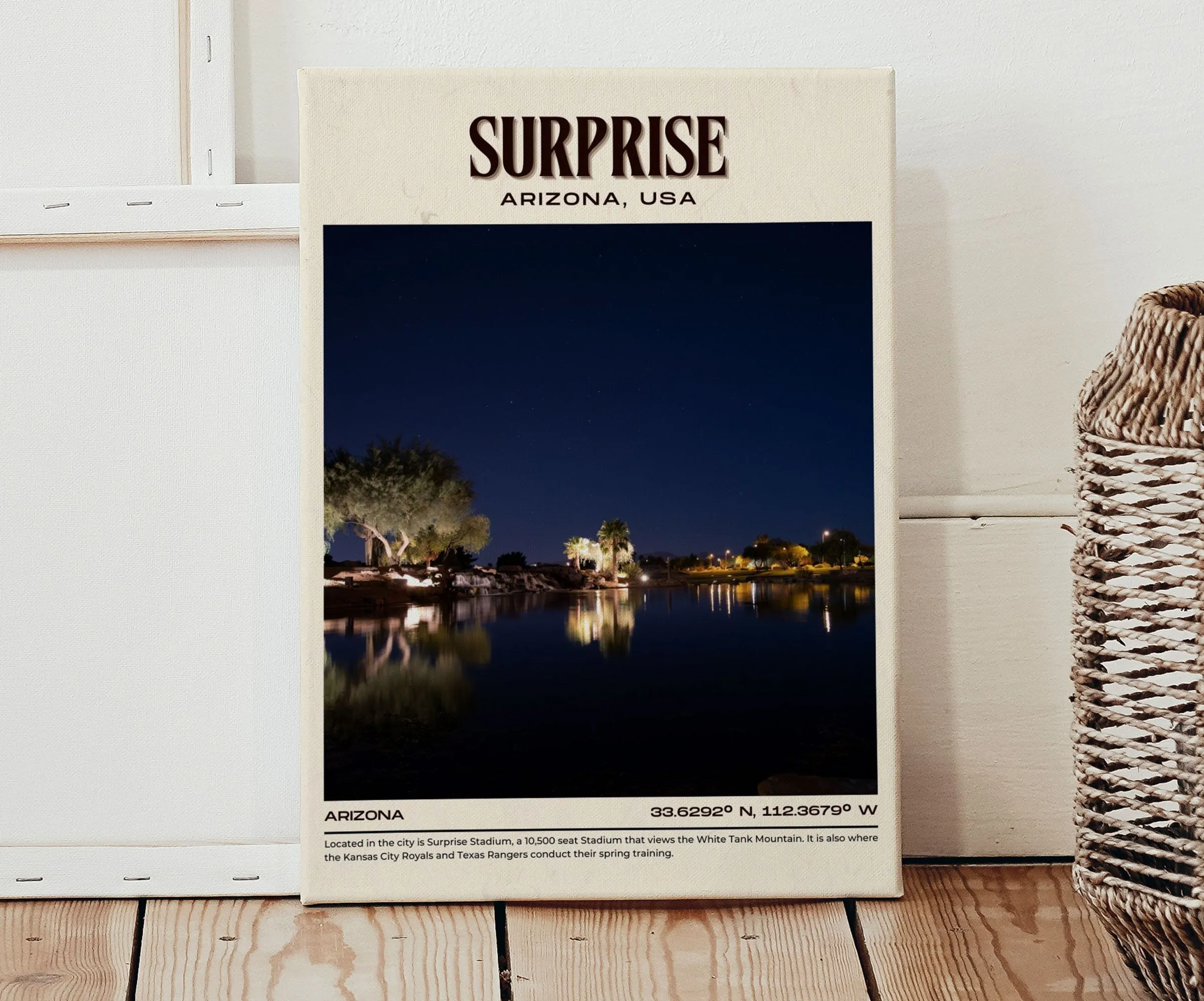 Surprise Vintage Wall Art, Arizona, USA