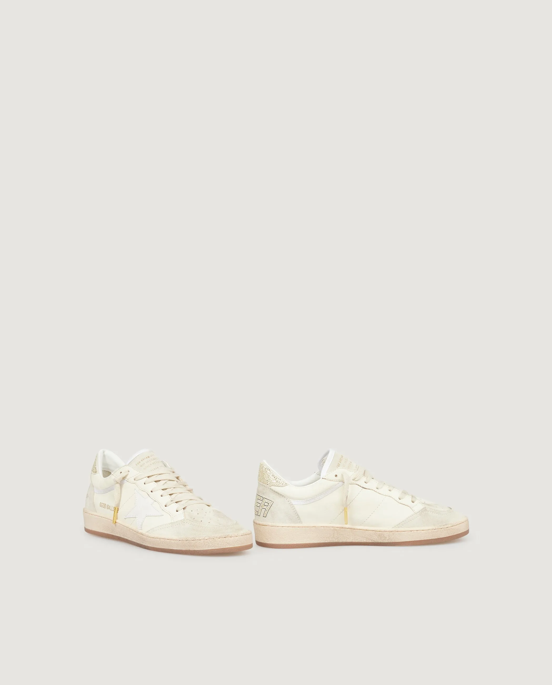 Swarovski Ball Star Sneakers - Ecru