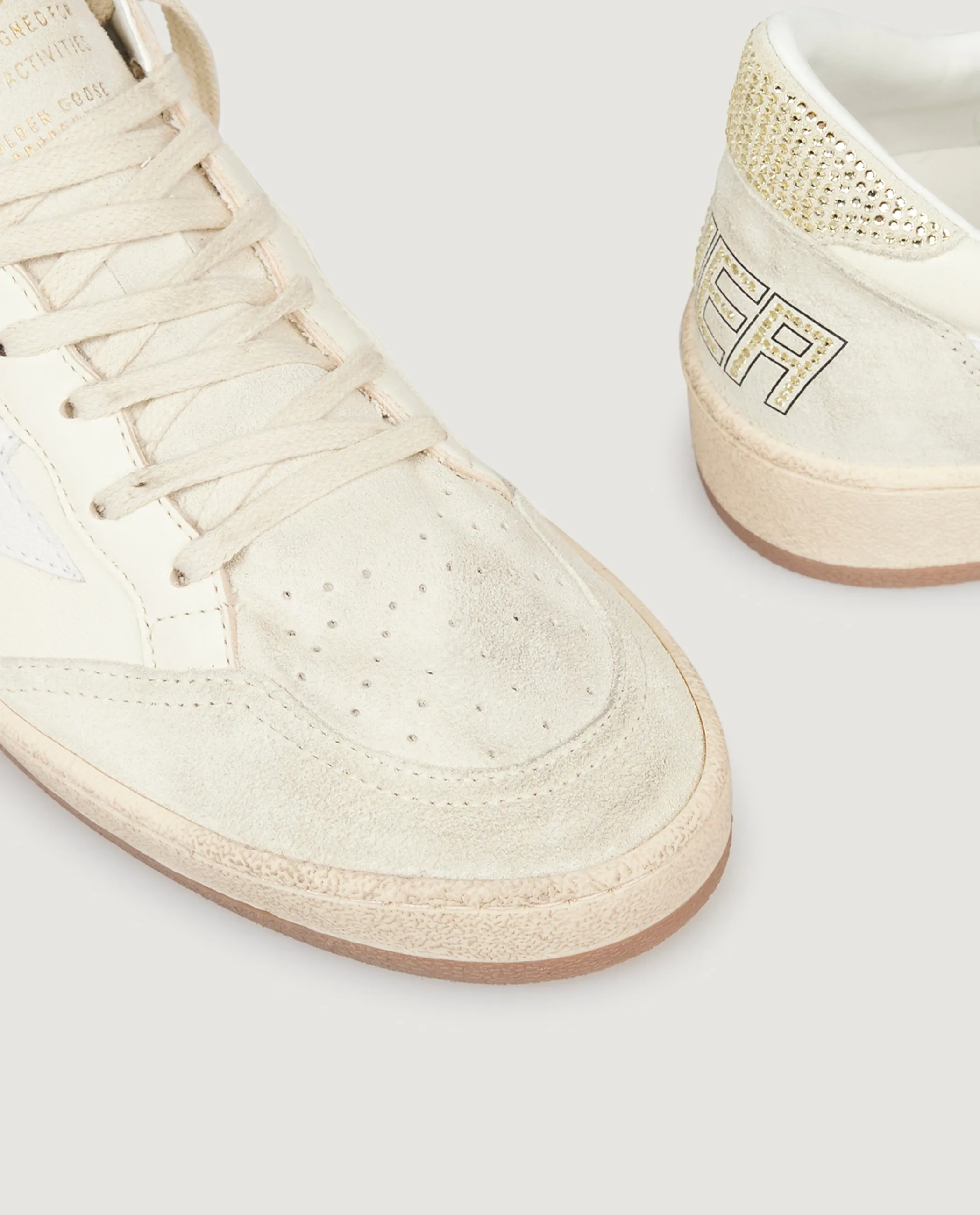 Swarovski Ball Star Sneakers - Ecru