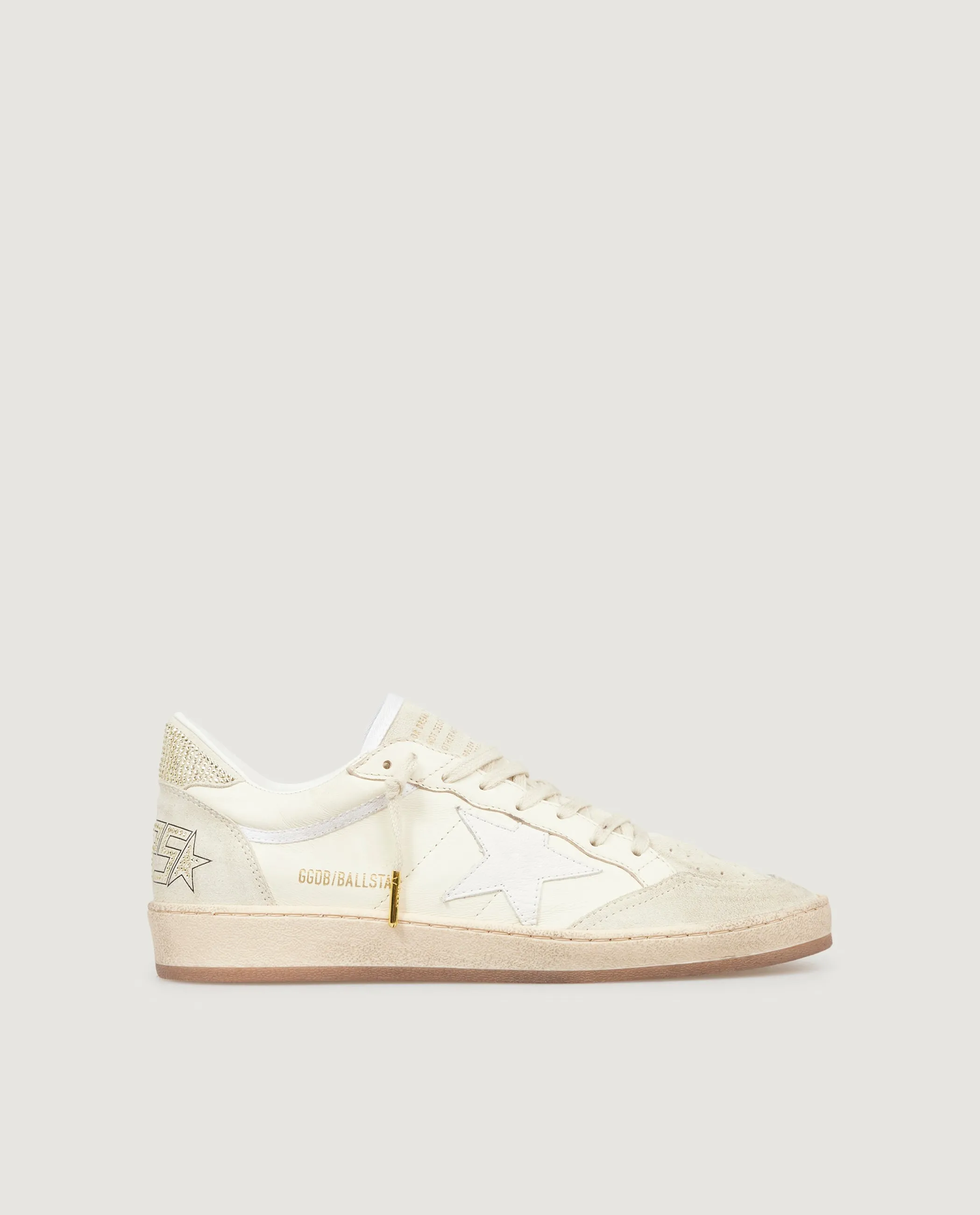 Swarovski Ball Star Sneakers - Ecru